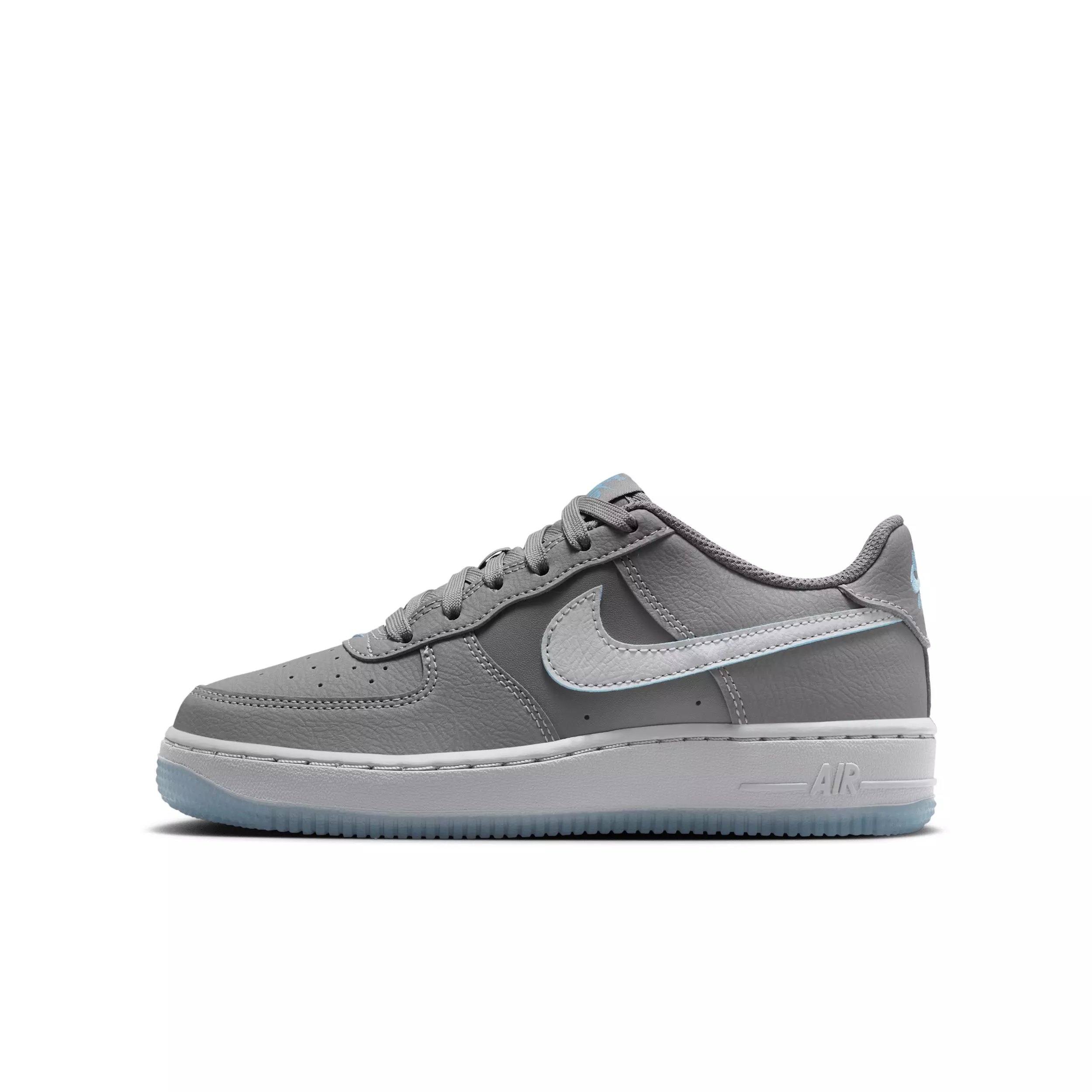 Nike Air Force 1 SE "Pencil Point/Work Blue/Wolf Grey" Grade School Boys' Shoe - PENCIL/BLUE/GREY
