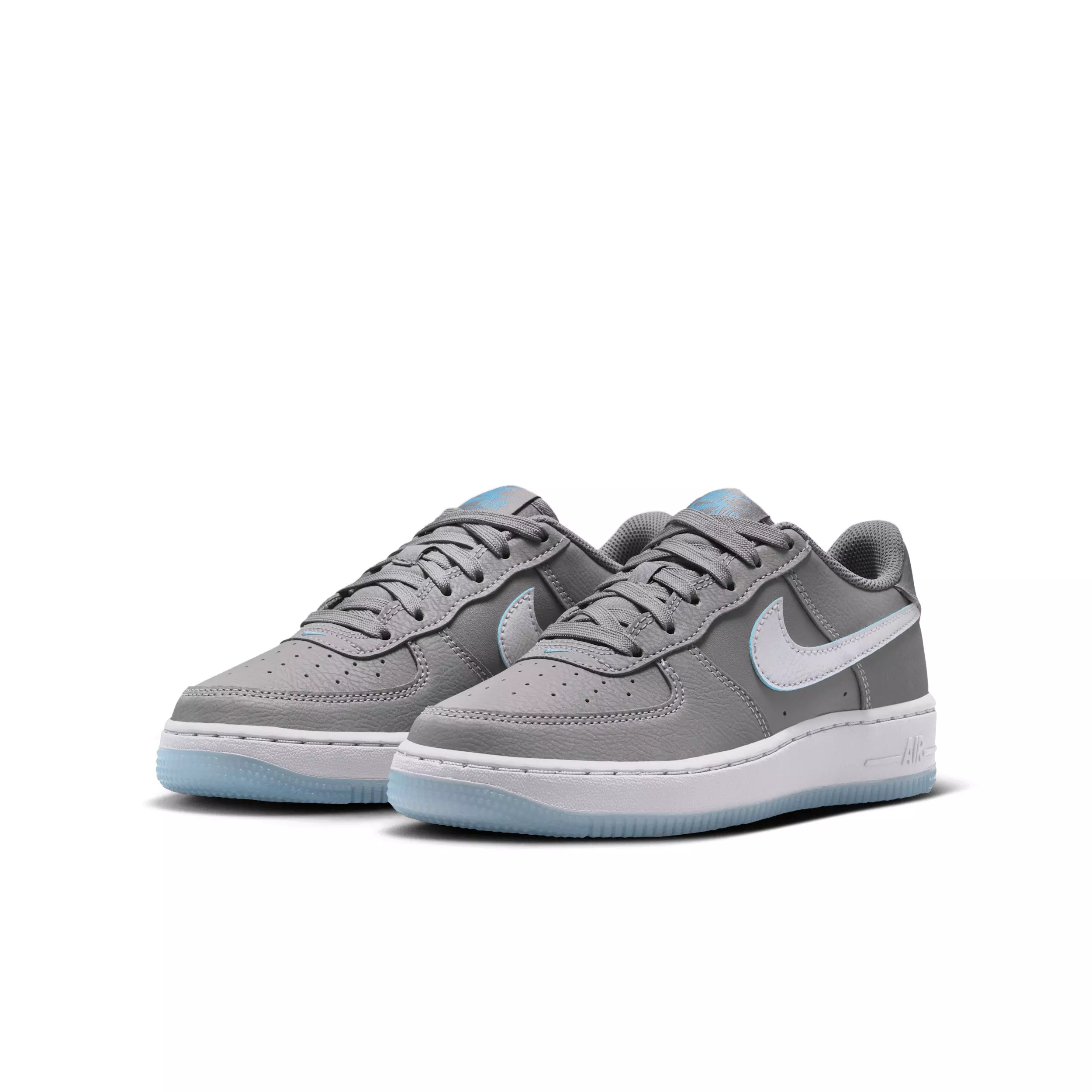 Nike Air Force 1 SE "Pencil Point/Work Blue/Wolf Grey" Grade School Boys' Shoe - PENCIL/BLUE/GREY