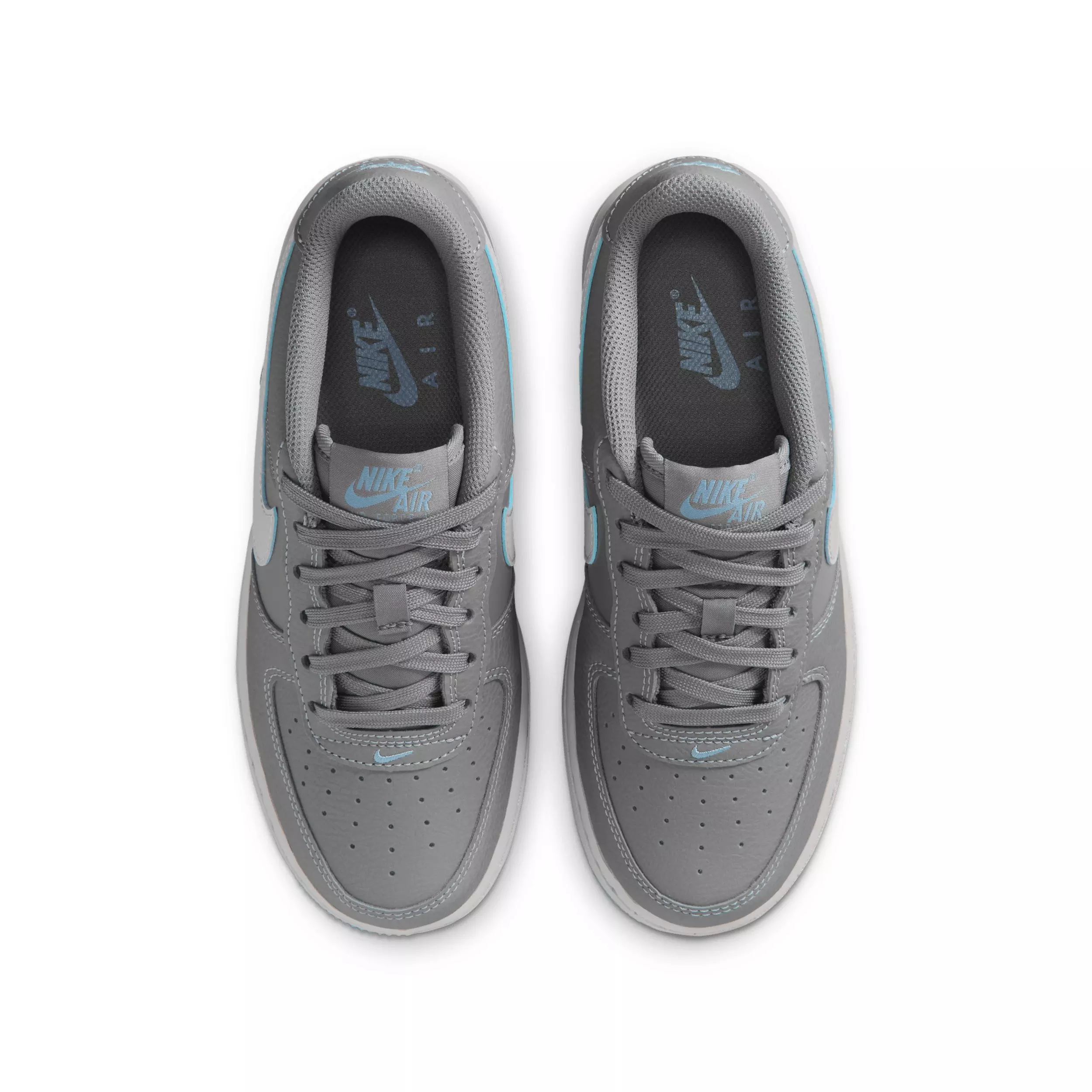 Nike Air Force 1 SE "Pencil Point/Work Blue/Wolf Grey" Grade School Boys' Shoe - PENCIL/BLUE/GREY