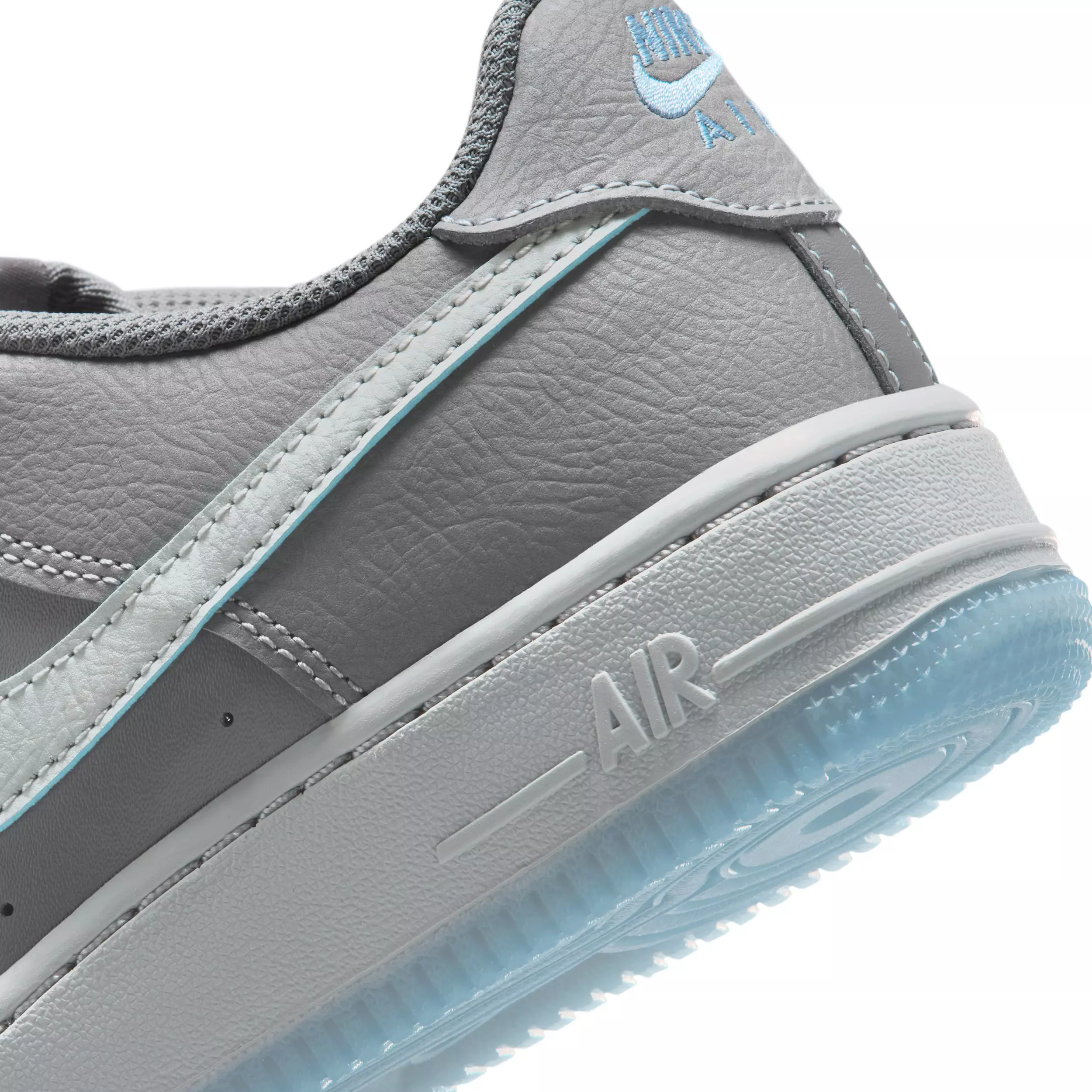 Nike Air Force 1 SE "Pencil Point/Work Blue/Wolf Grey" Grade School Boys' Shoe - PENCIL/BLUE/GREY