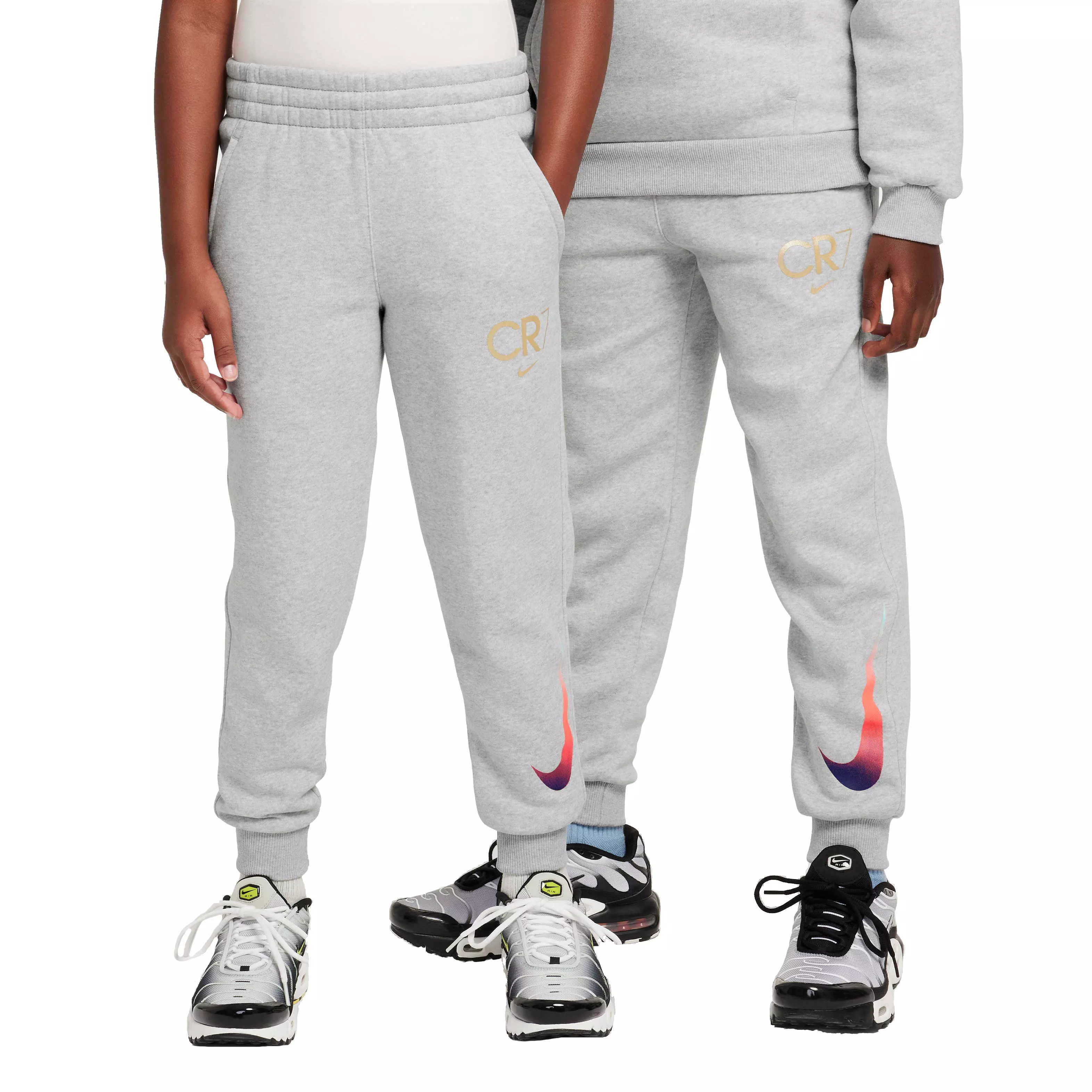Nike Big Kids' CR7 Club Fleece Soccer Joggers - LT GREY
