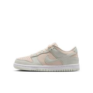 Nike Dunk Low Suede "Chalk/White/Barely Green" Grade School Boys' Shoe