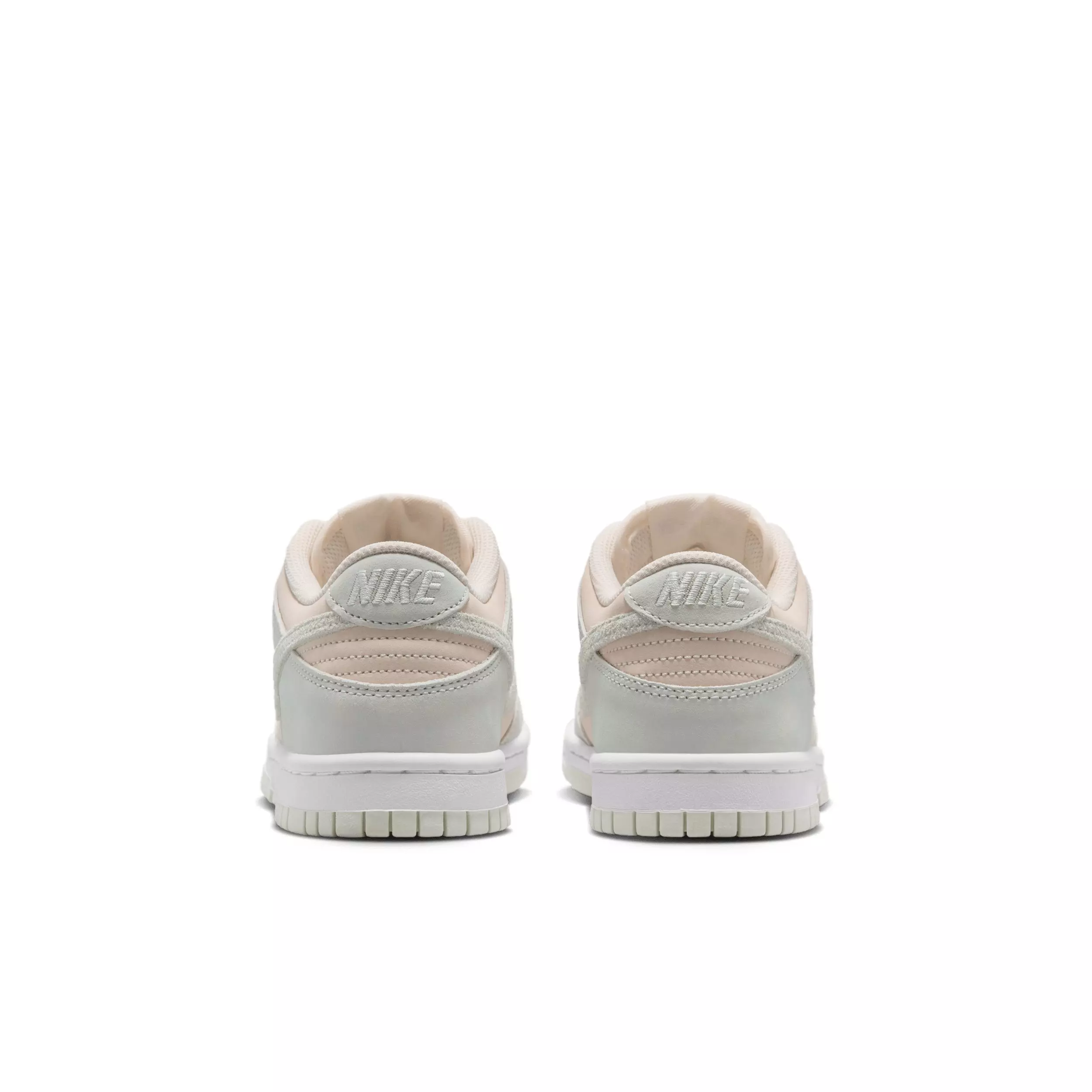 Nike Dunk Low Suede "Chalk/White/Barely Green" Grade School Boys' Shoe - CHALK/WHITE/GREEN