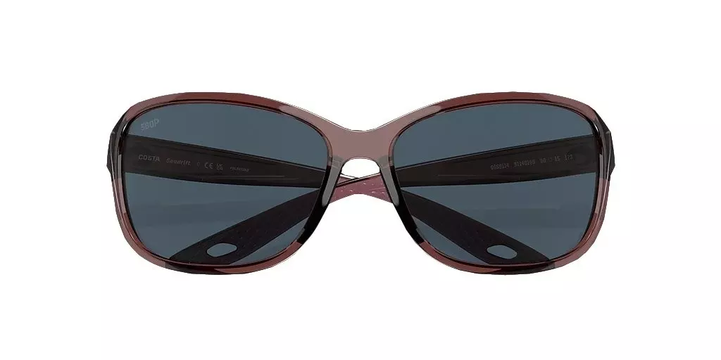 Costa Del Mar Seadrift M Grey Polarized Sunglasses - Purple - PURPLE