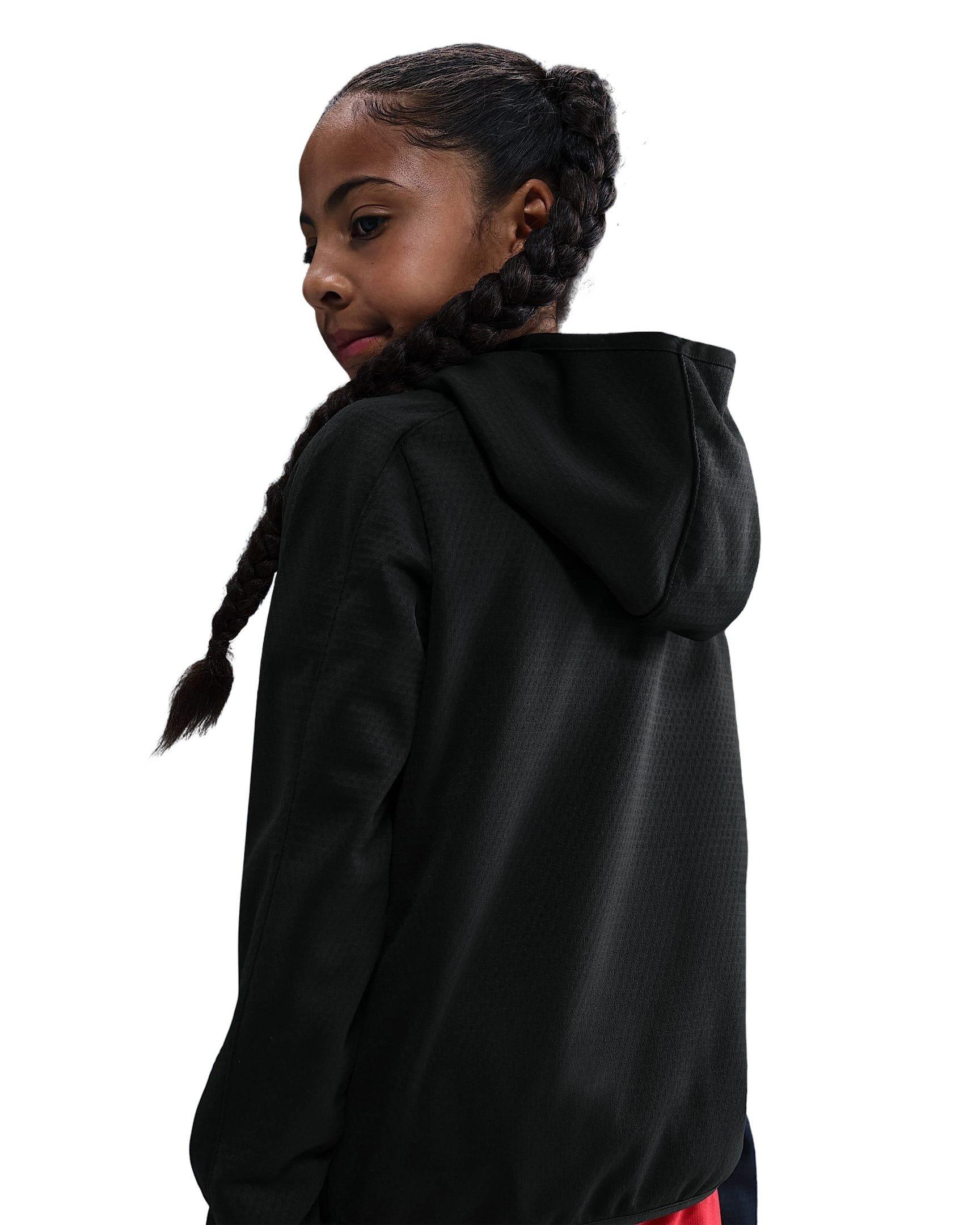 Nike Therma-FIT Hooded Big Kids' Black 1/4 Zip Top
