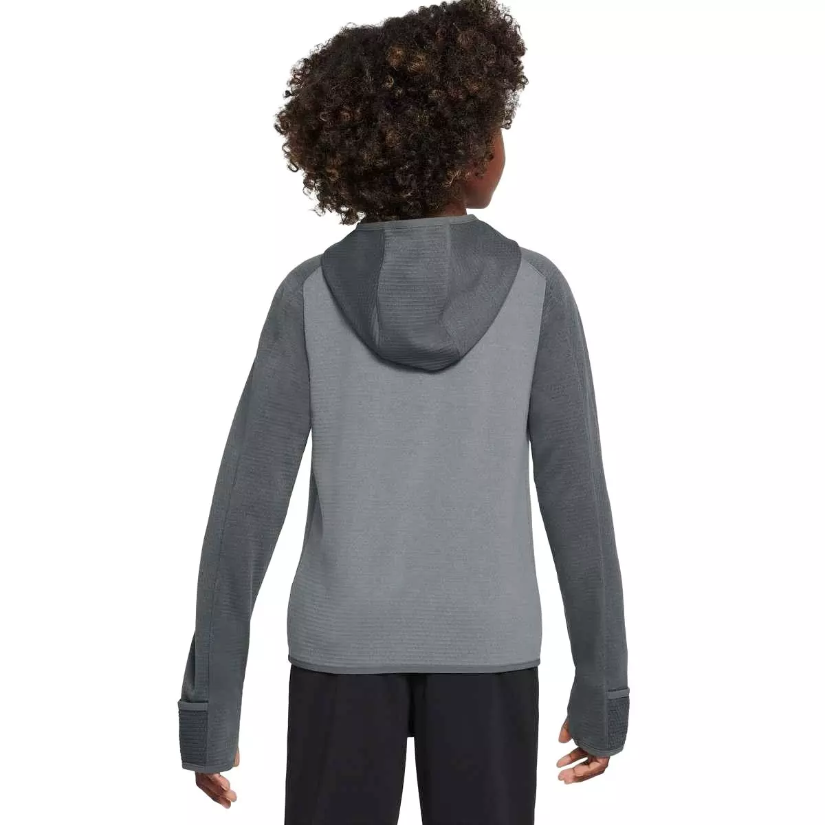 Nike Big Kids' Therma-FIT Hooded 1/4 Zip Top - Grey - GREY