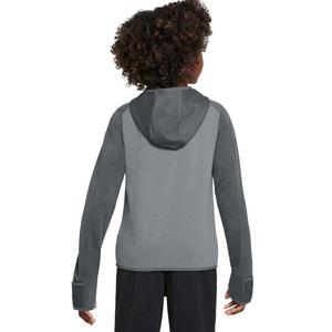 Nike Big Kids' Therma-FIT Hooded 1/4 Zip Top - Grey