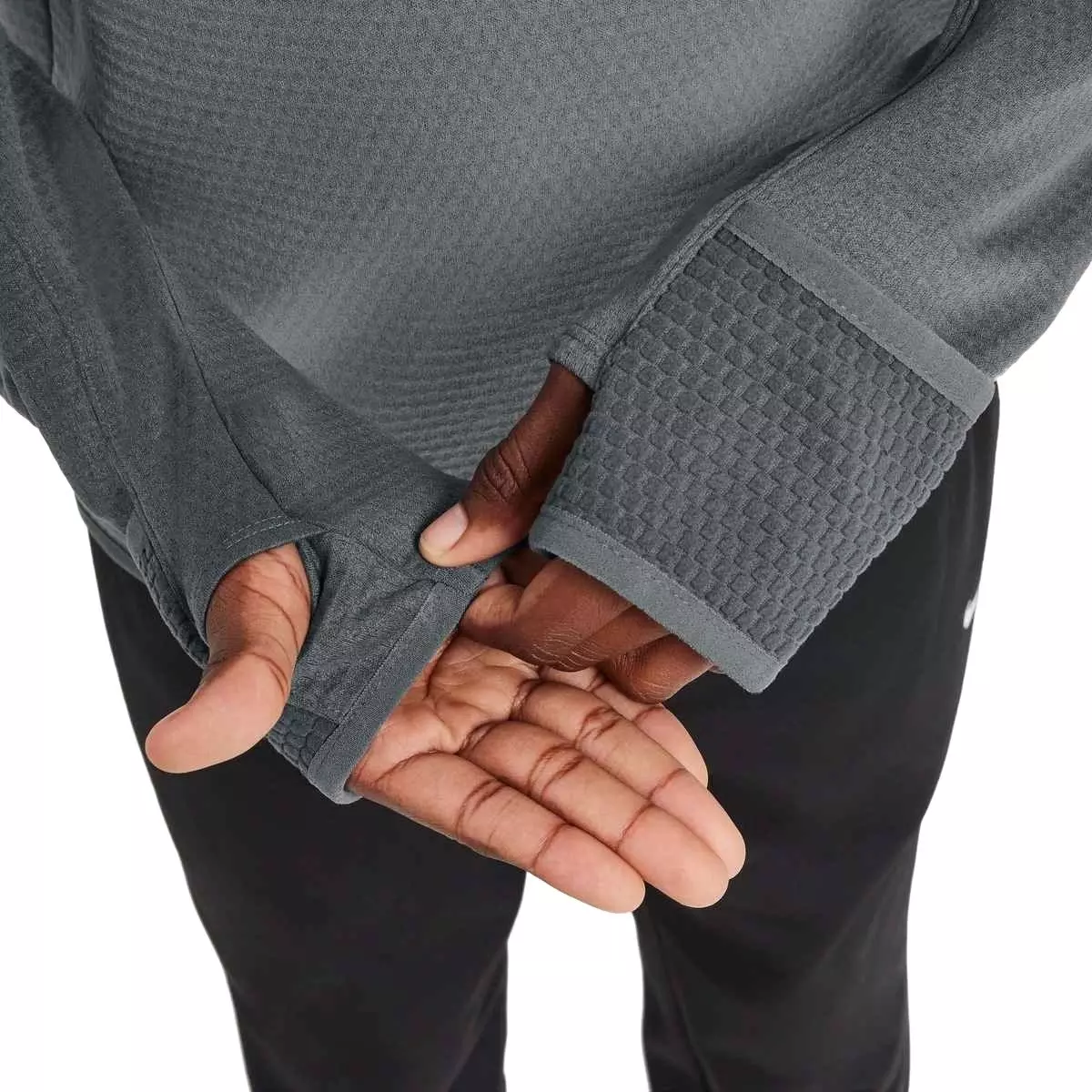 Nike Big Kids' Therma-FIT Hooded 1/4 Zip Top - Grey - GREY