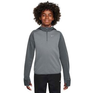 Nike Big Kids' Therma-FIT Hooded 1/4 Zip Top - Grey