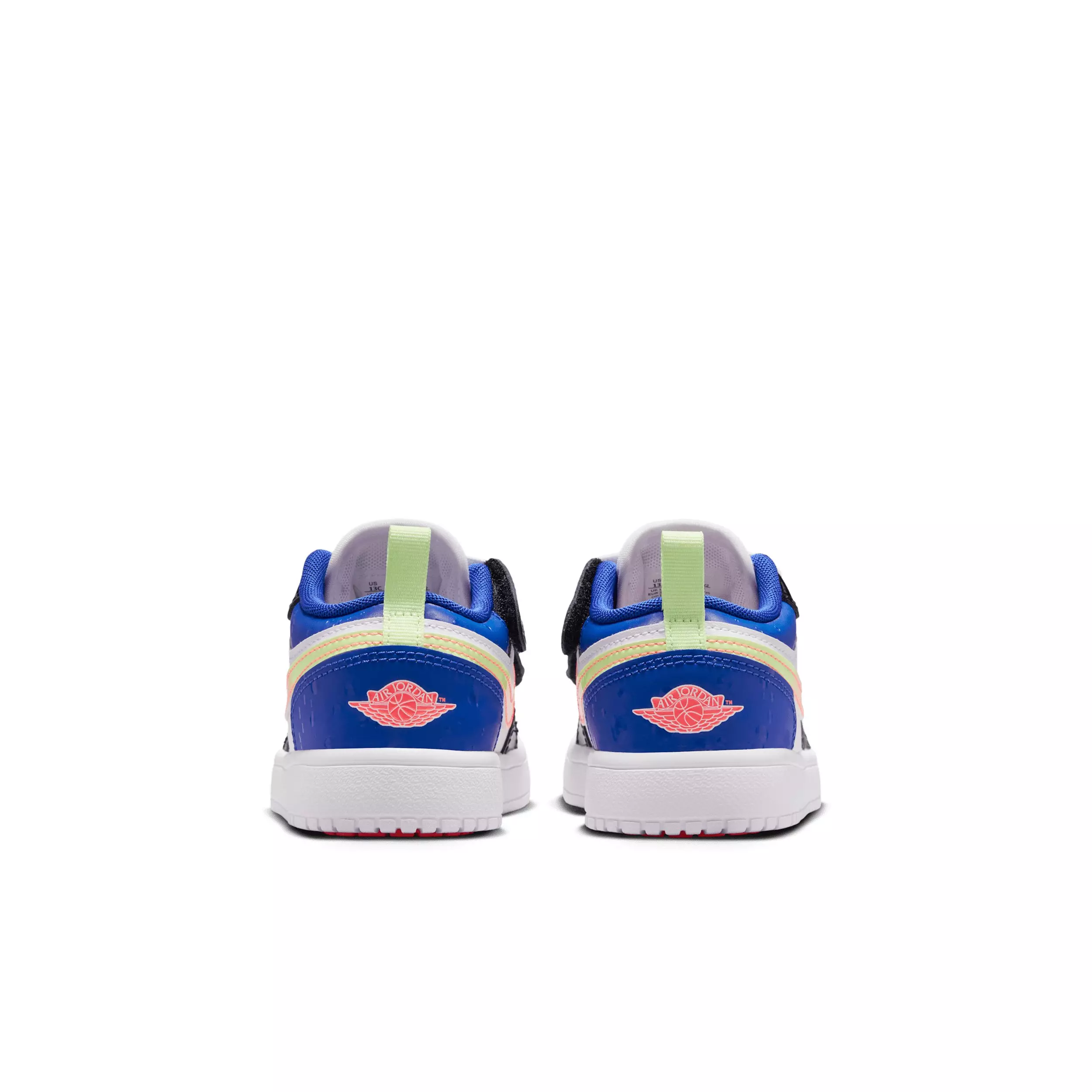 Jordan 1 Low Alt SE "White/Black/Game Royal/Bright Mango" Preschool Girls' Shoe - WHITE/BLACK/ROYAL/MANGO