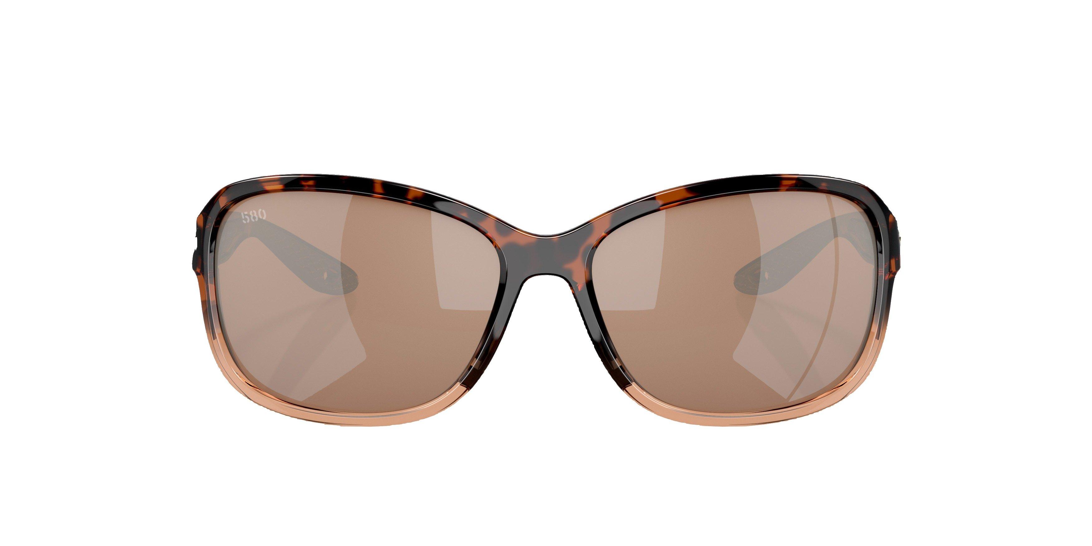 Costa Del Mar Seadrift S Copper Silver Mirror Polarized Sunglasses - Brown - BROWN Thumbnail View 2