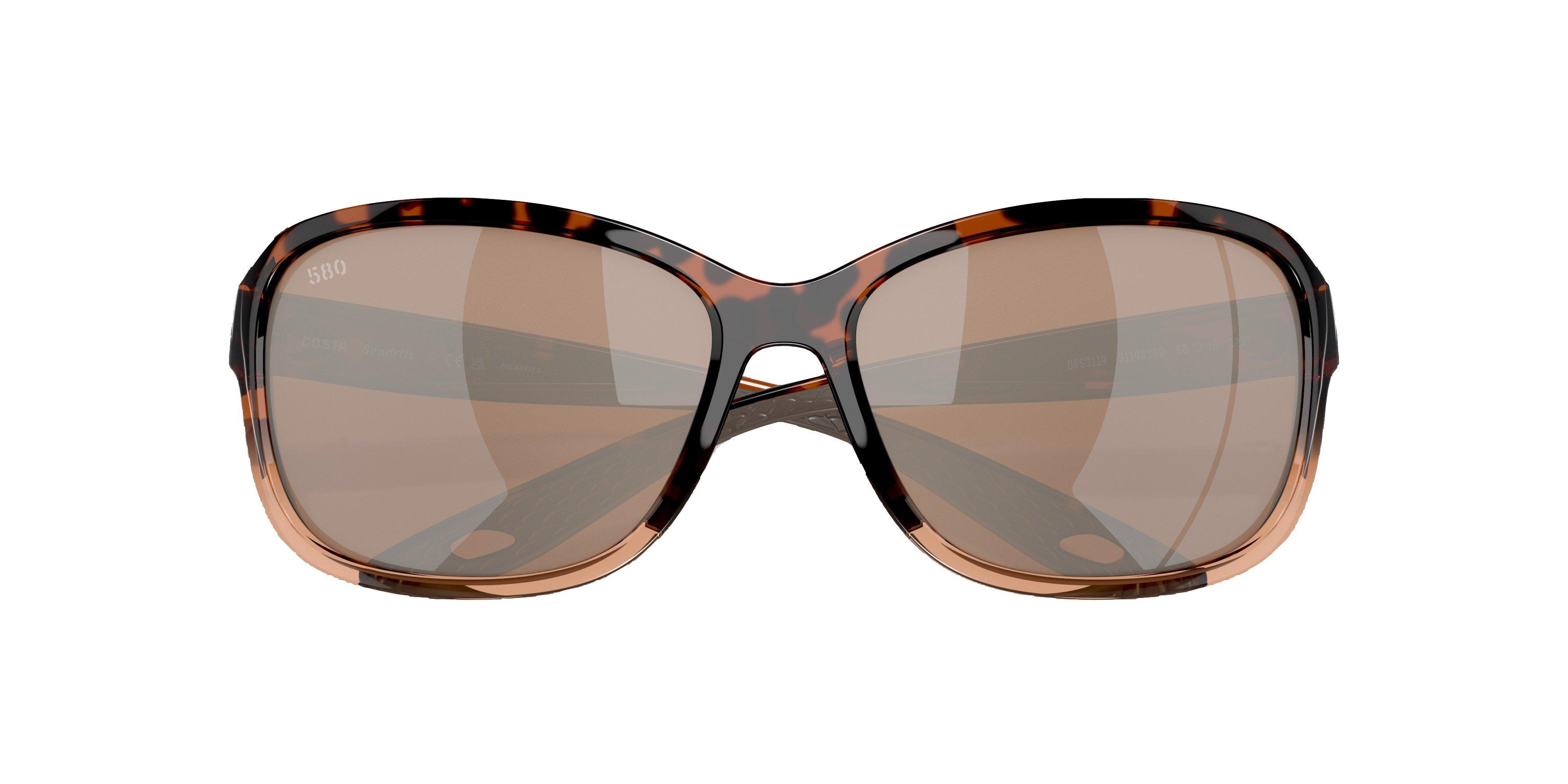 Costa Del Mar Seadrift S Copper Silver Mirror Polarized Sunglasses - Brown - BROWN Thumbnail View 4