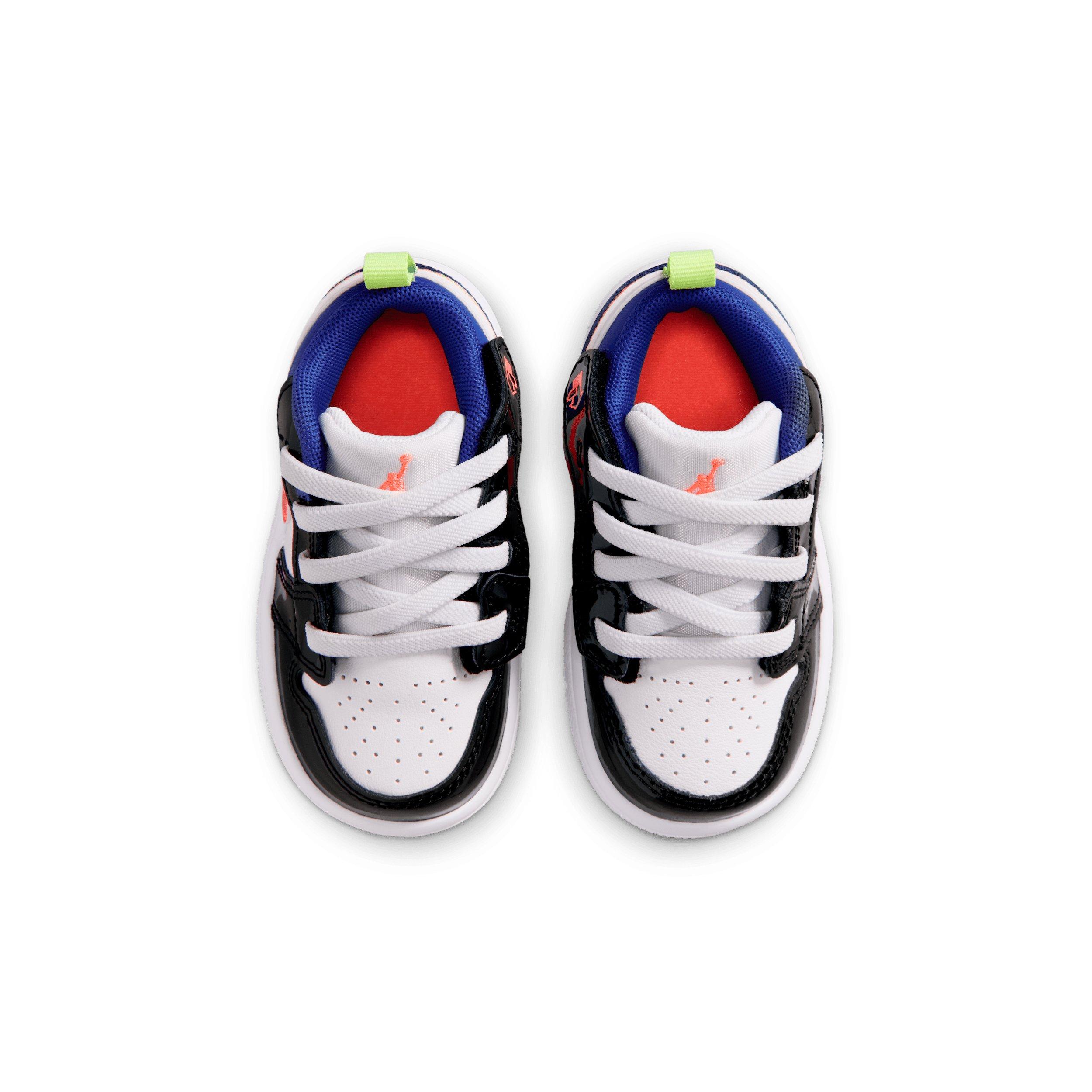 Jordan 1 Low Alt "White/Black/Game Royal/Bright Mango" Infant Girls' Shoe - WHITE/BLACK/ROYAL/MANGO Thumbnail View 4