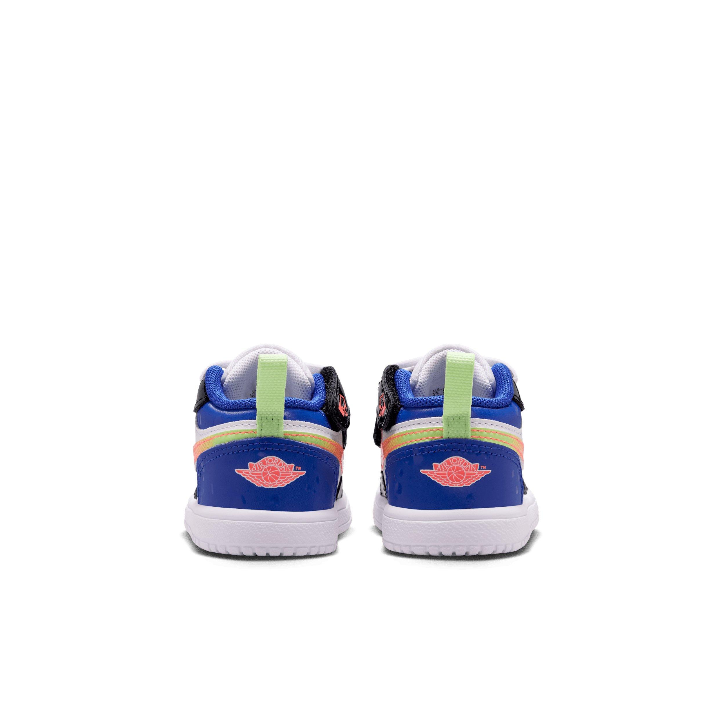 Jordan 1 Low Alt "White/Black/Game Royal/Bright Mango" Infant Girls' Shoe - WHITE/BLACK/ROYAL/MANGO Thumbnail View 5