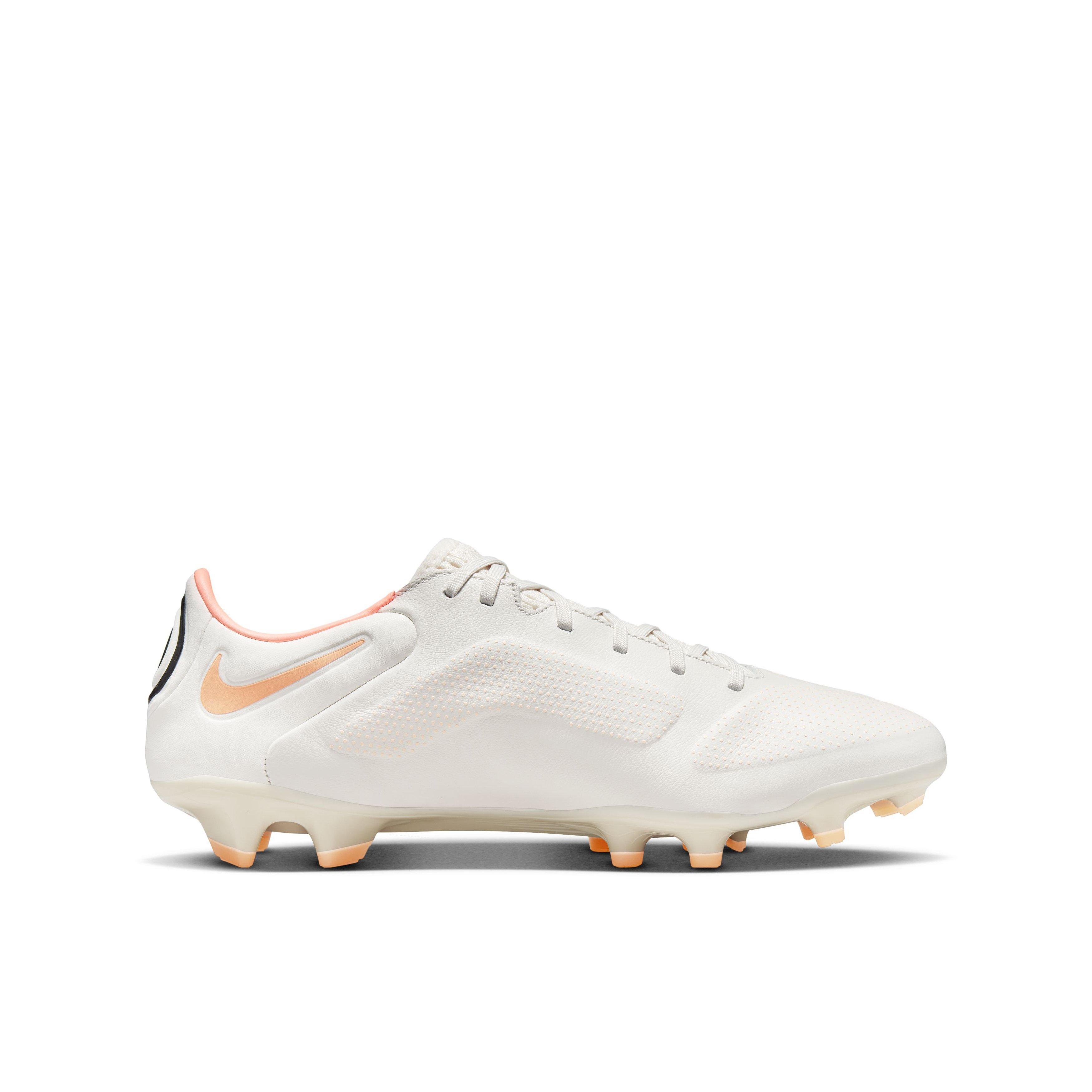 Nike Tiempo Legend 9 Pro FG "Phantom/Yellow Strike-Sunset Glow" Grade School Kids' Soccer Cleat - GREY/YELLOW Thumbnail View 1