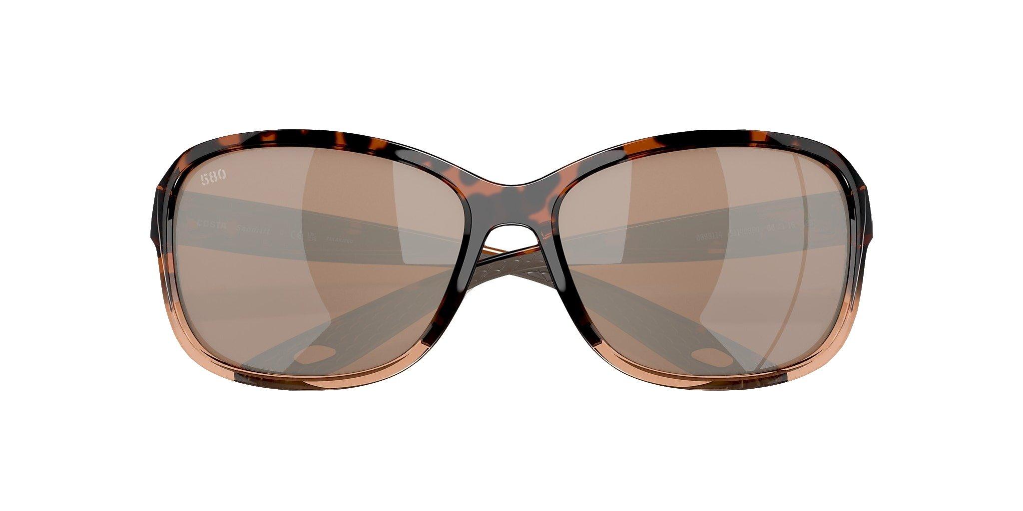 Costa Del Mar Seadrift M Copper Silver Mirror Polarized Sunglasses - Brown - BROWN Thumbnail View 5