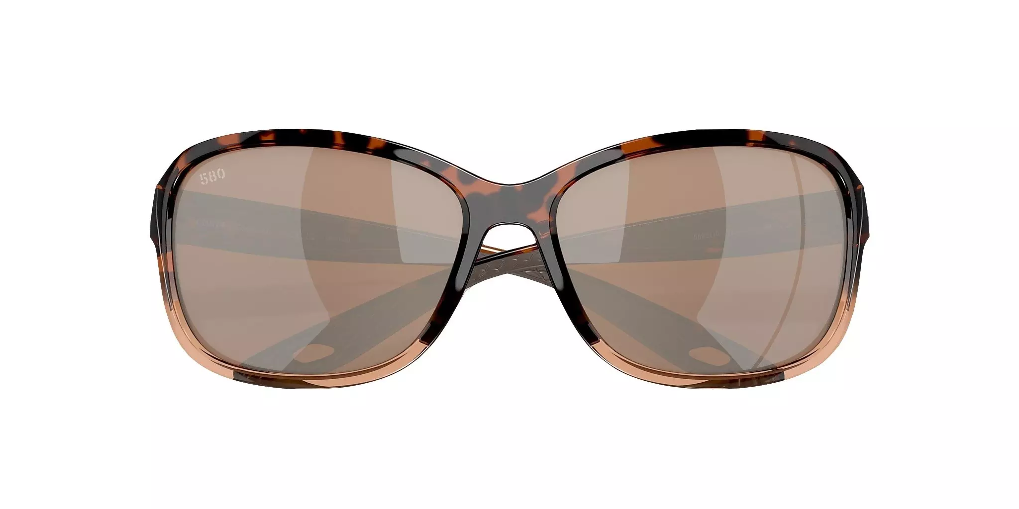 Costa Del Mar Seadrift M Copper Silver Mirror Polarized Sunglasses - Brown - BROWN