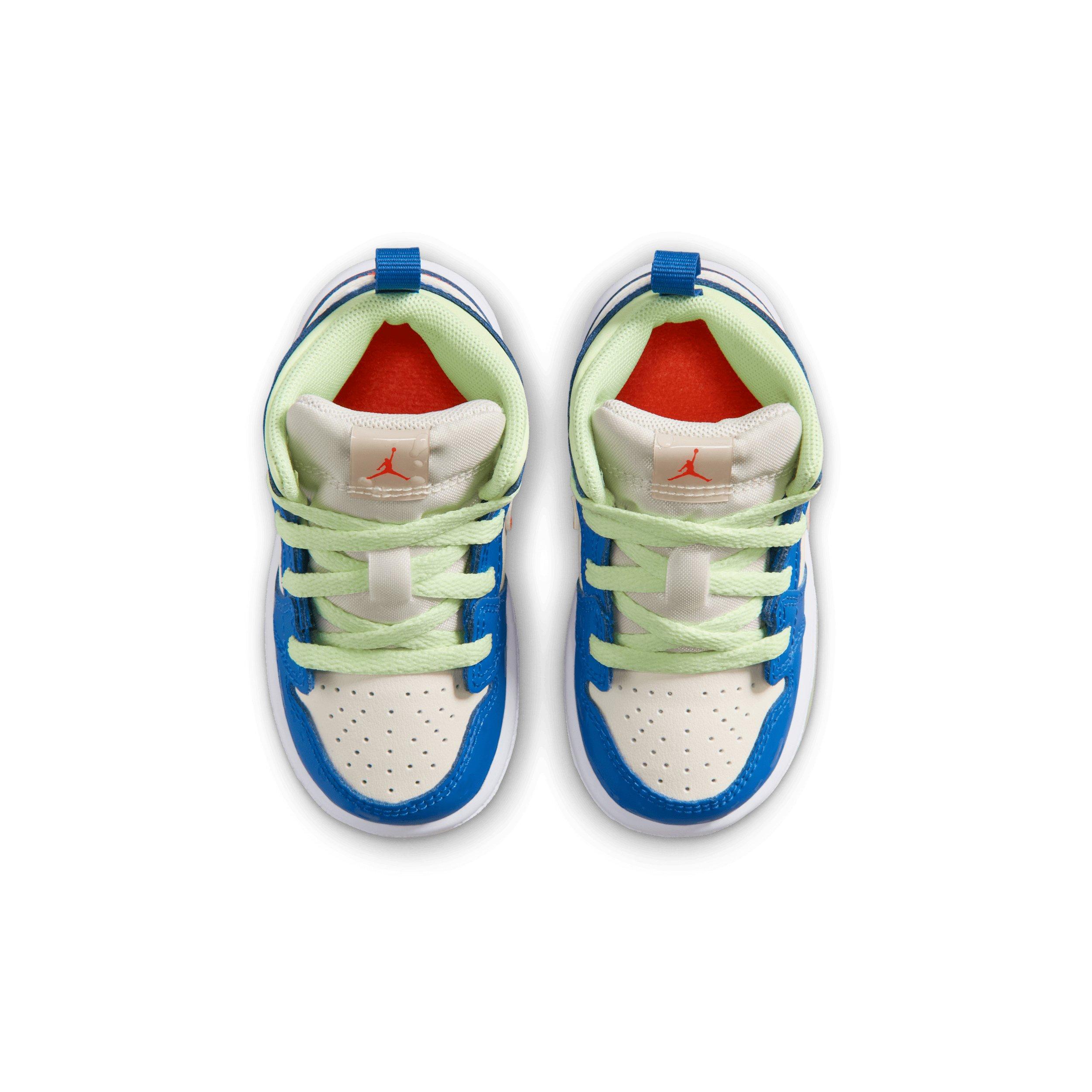 Jordan 1 Mid SE "Game Royal/Barely Volt/Infrared 23/Pale Ivory" Infant Boys' Shoe - ROYAL/VOLT/INFRARED/IVORY Thumbnail View 4