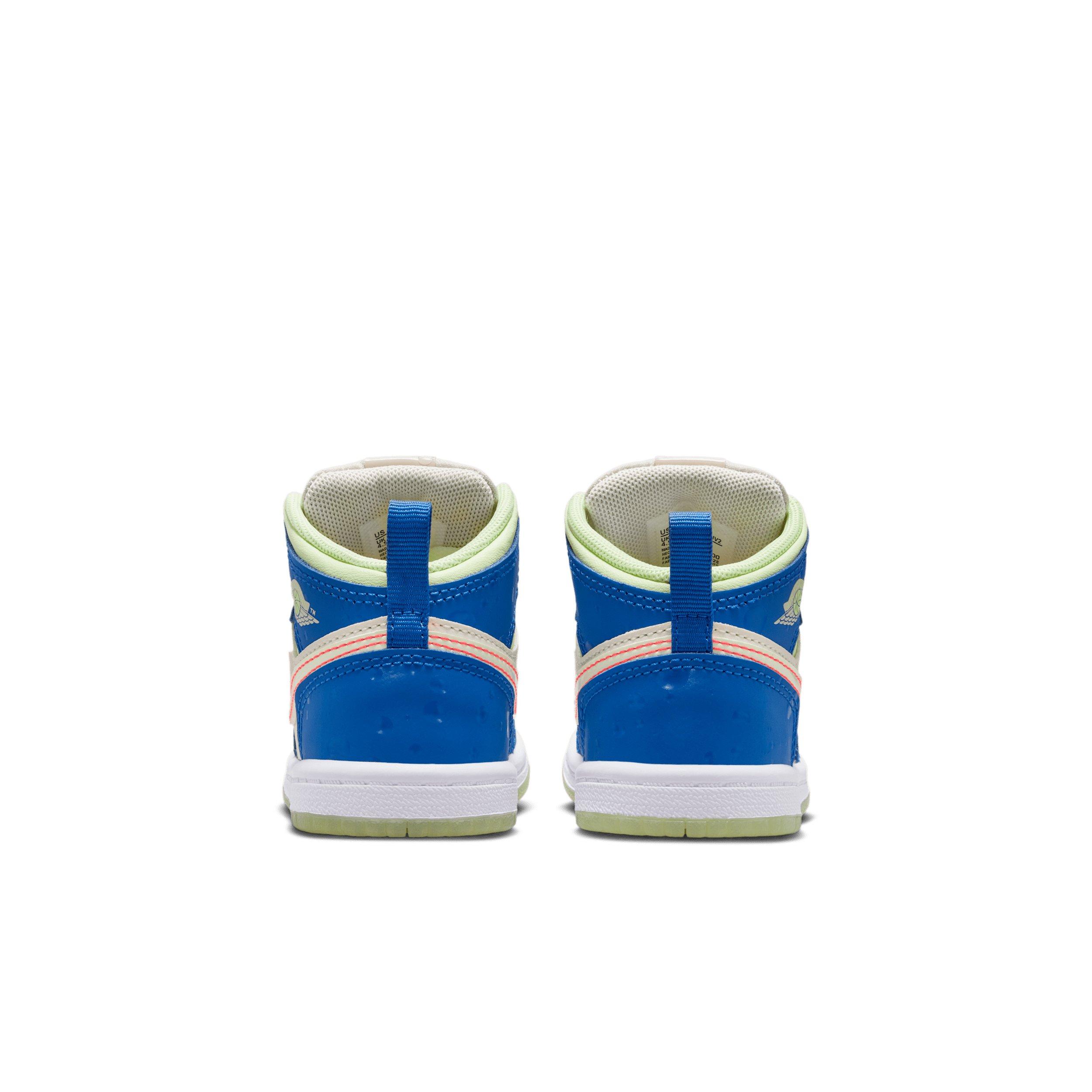 Jordan 1 Mid SE "Game Royal/Barely Volt/Infrared 23/Pale Ivory" Infant Boys' Shoe - ROYAL/VOLT/INFRARED/IVORY Thumbnail View 5