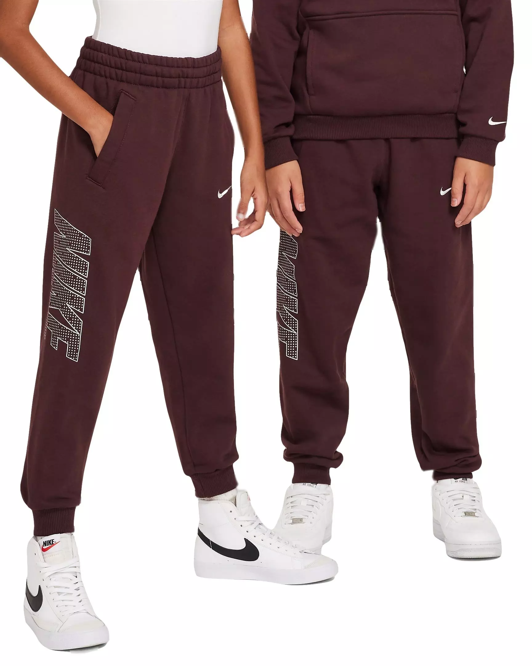 Nike Big Kids' Sportswear Club Fleece Joggers - BURGUNDY