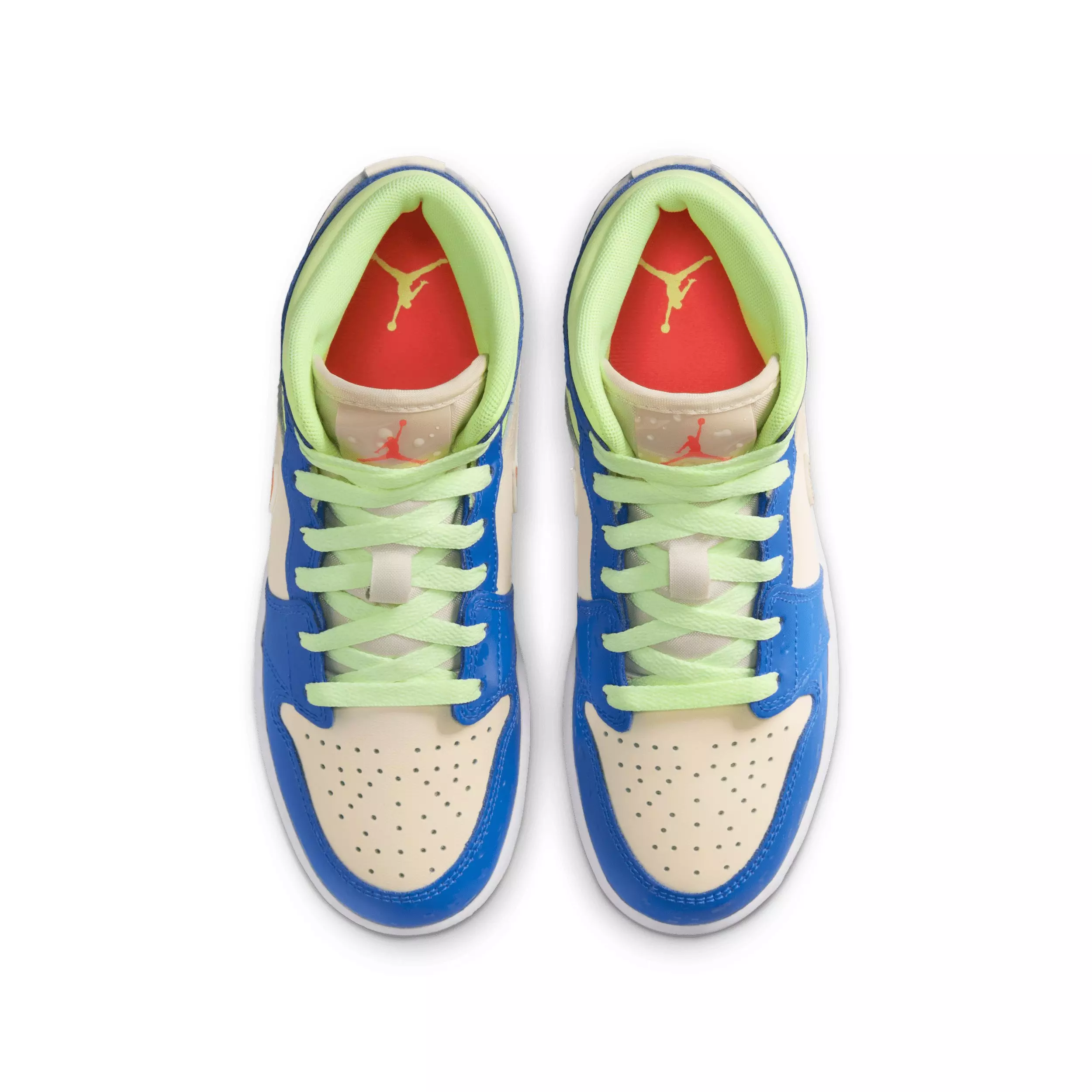 Jordan 1 Mid SE "Game Royal/Barely Volt/Infrared 23/Pale Ivory" Grade School Boys' Shoe - ROYAL/VOLT/INFRARED/IVORY