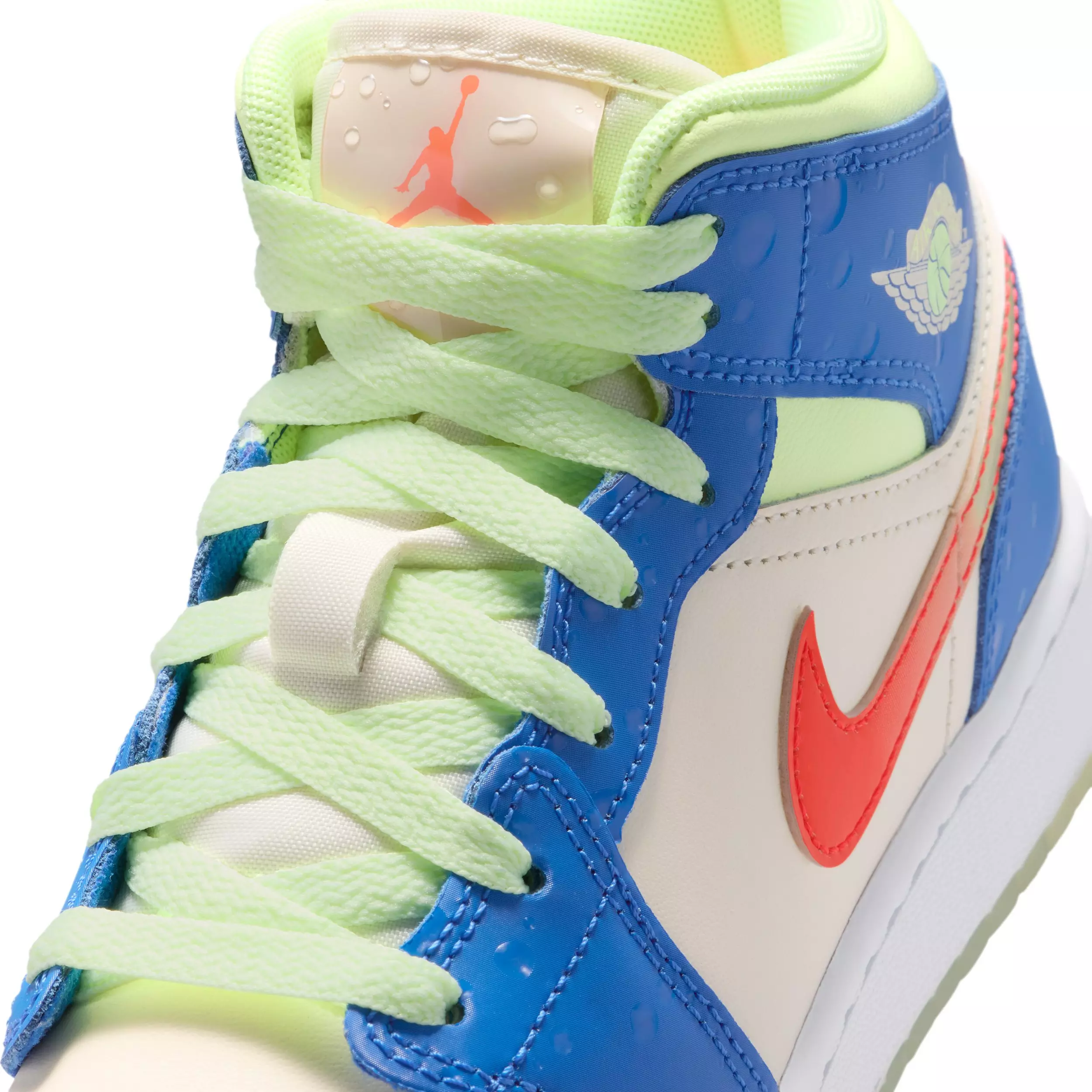 Jordan 1 Mid SE "Game Royal/Barely Volt/Infrared 23/Pale Ivory" Grade School Boys' Shoe - ROYAL/VOLT/INFRARED/IVORY
