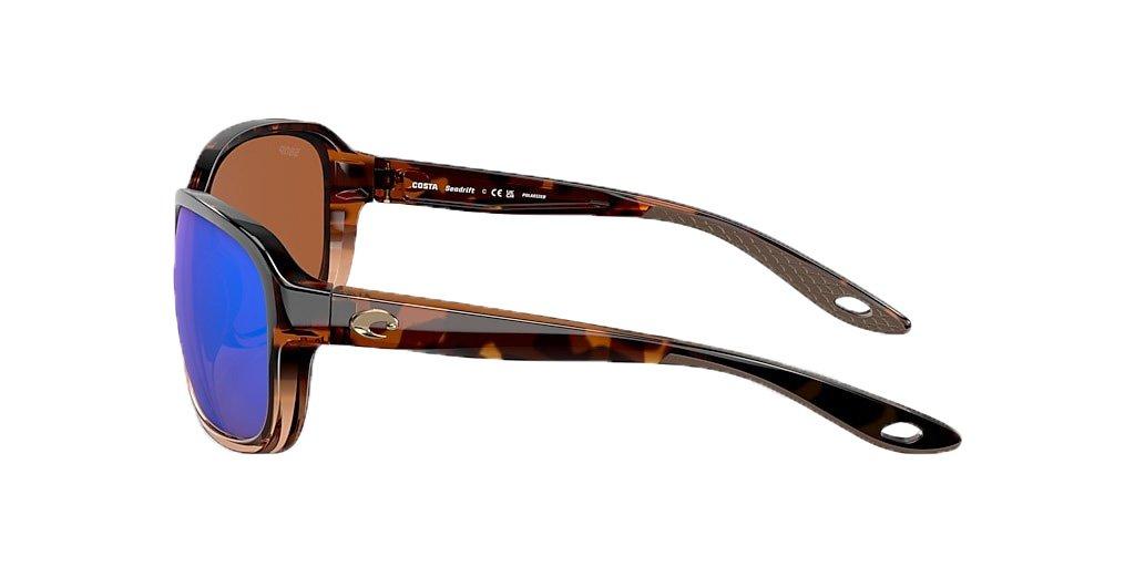 Costa Del Mar Seadrift M Green Mirror Polarized Sunglasses - Brown - BROWN Thumbnail View 4