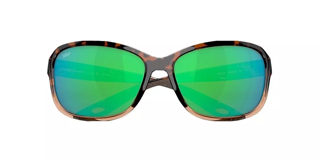 Costa Del Mar Seadrift M Green Mirror Polarized Sunglasses - Brown - BROWN