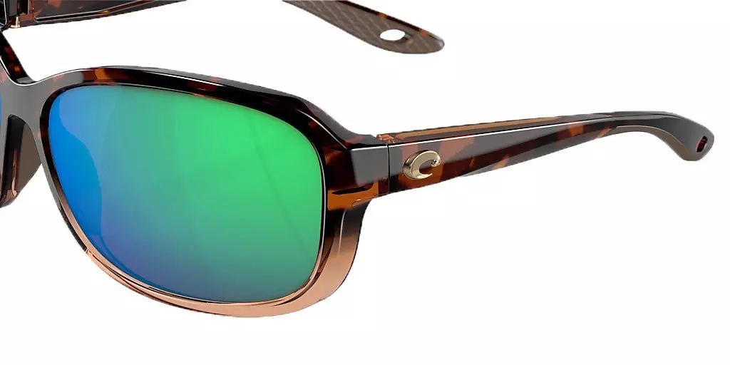 Costa Del Mar Seadrift M Green Mirror Polarized Sunglasses - Brown - BROWN