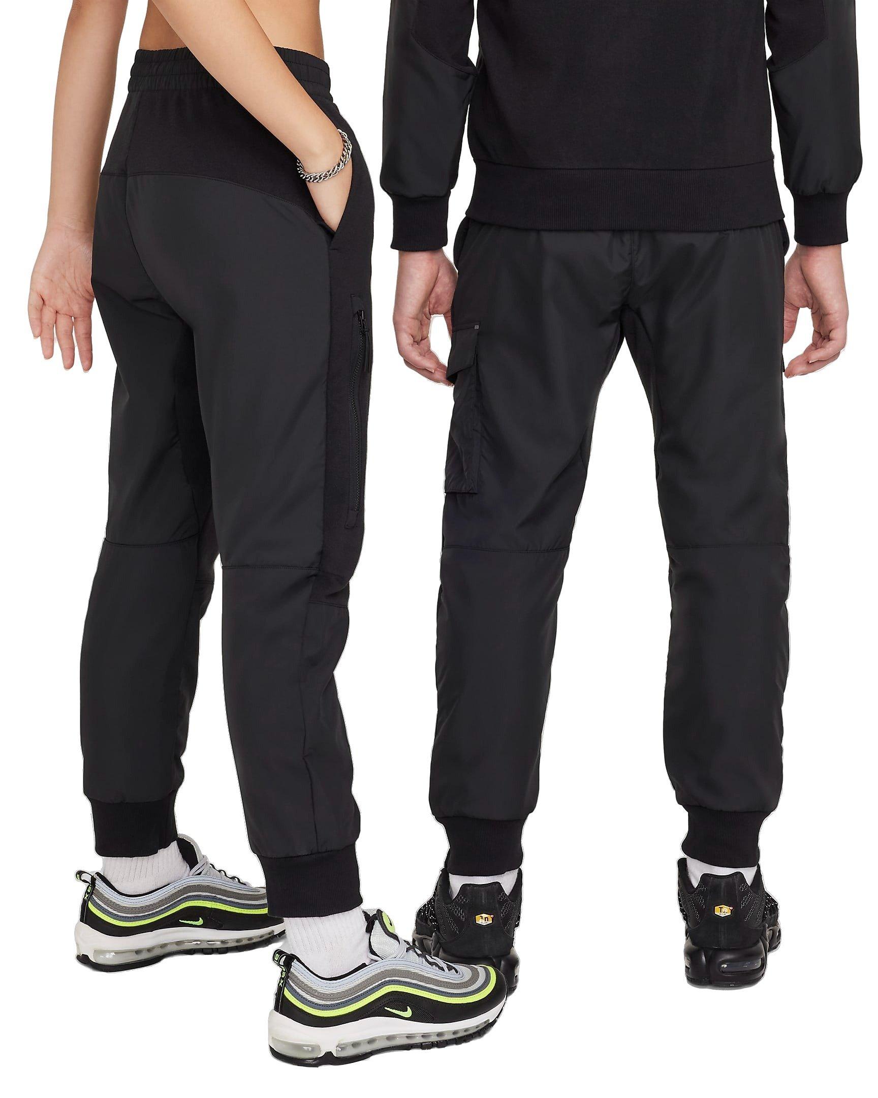 Nike Big Kids' Sportswear City Utility EasyOn Therma-FIT Winterized Pants - BLACK Thumbnail View 2