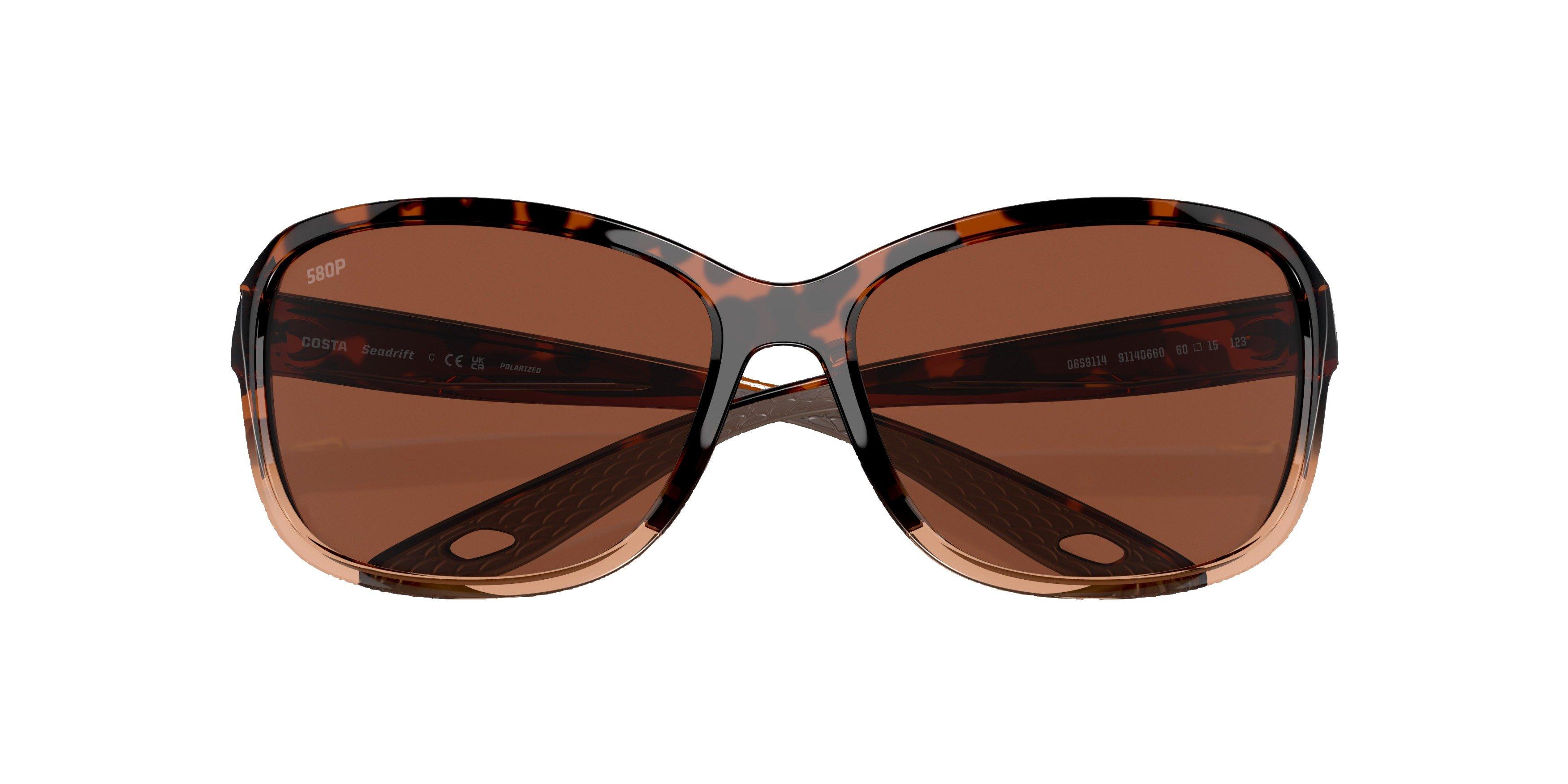 Costa Del Mar Seadrift S Copper Polarized Sunglasses - Brown - BROWN Thumbnail View 4