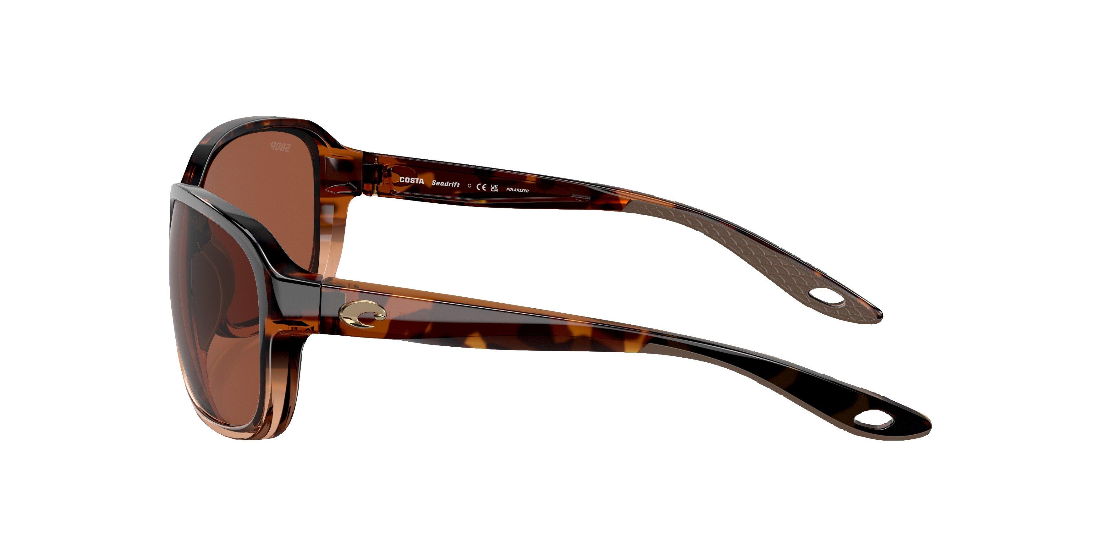 Costa Del Mar Seadrift S Copper Polarized Sunglasses - Brown - BROWN Thumbnail View 5