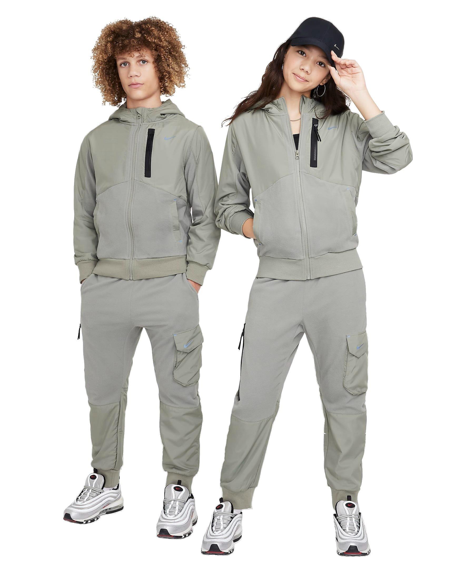 Nike Big Kids' Sportswear City Utility EasyOn Therma-FIT Winterized Jacket - DK STUCCO Thumbnail View 7