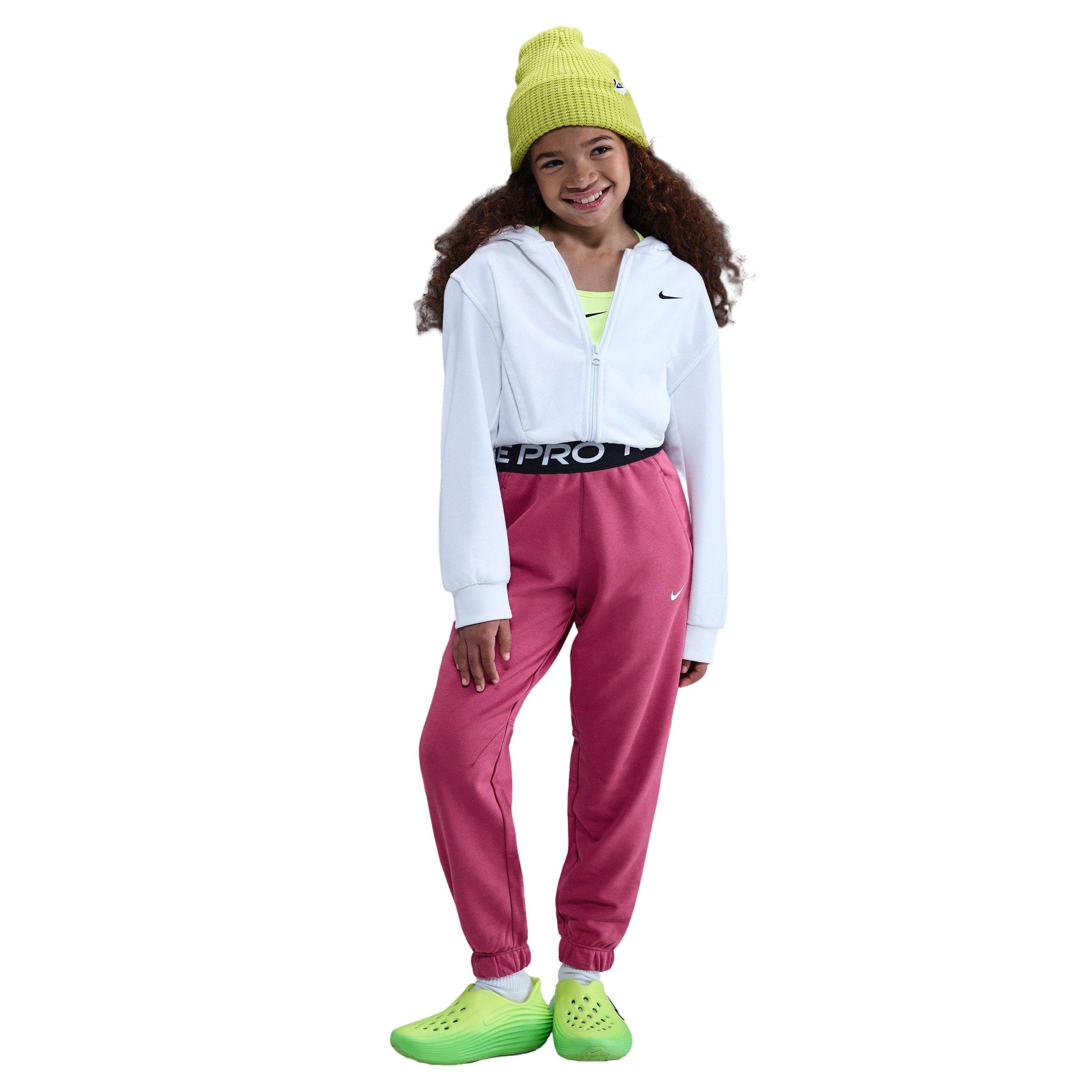 Nike Pro Fleece Dri-FIT Big Girls' Purple Joggers