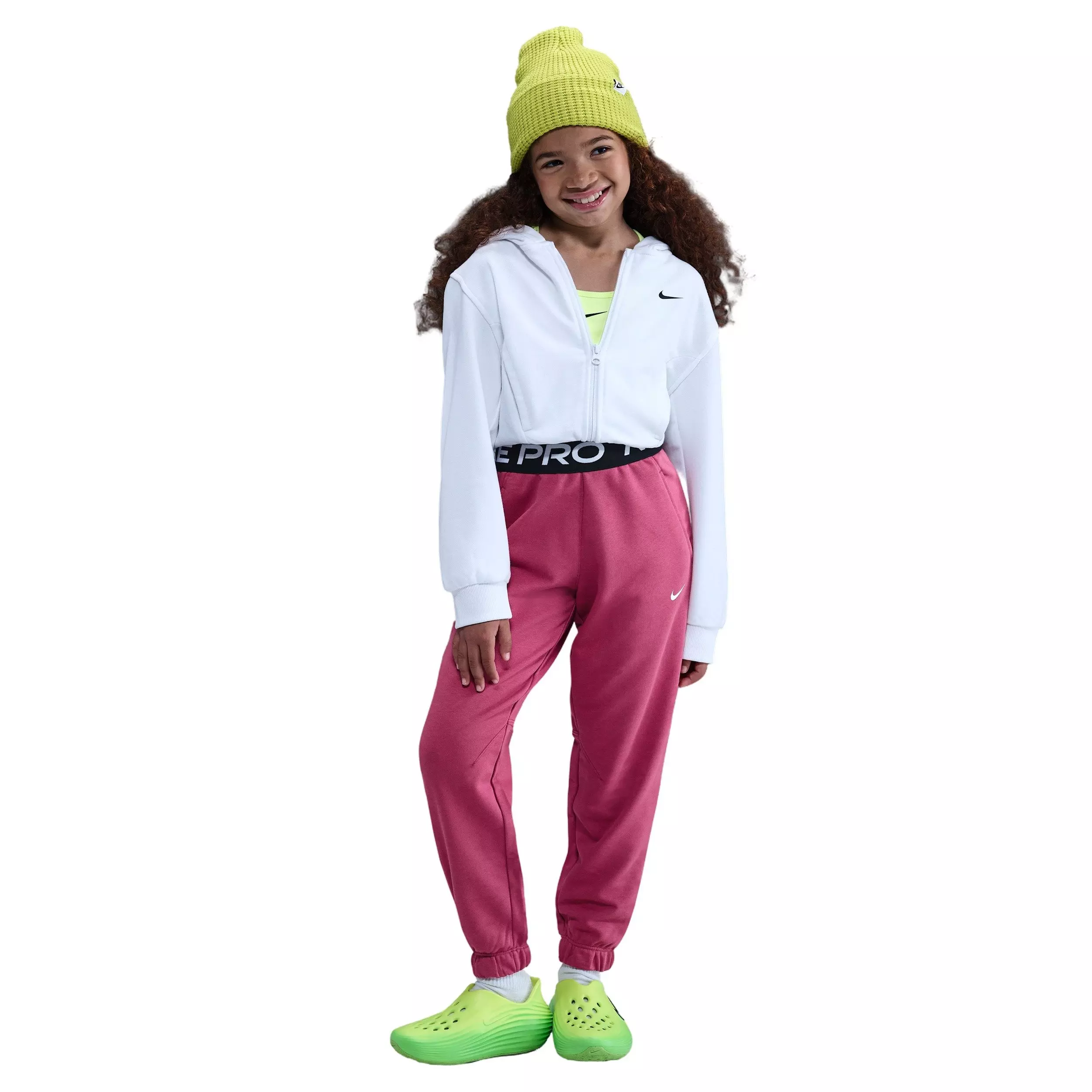 Nike Big Girls' Pro Fleece Dri-FIT Joggers - Purple - PURPLE