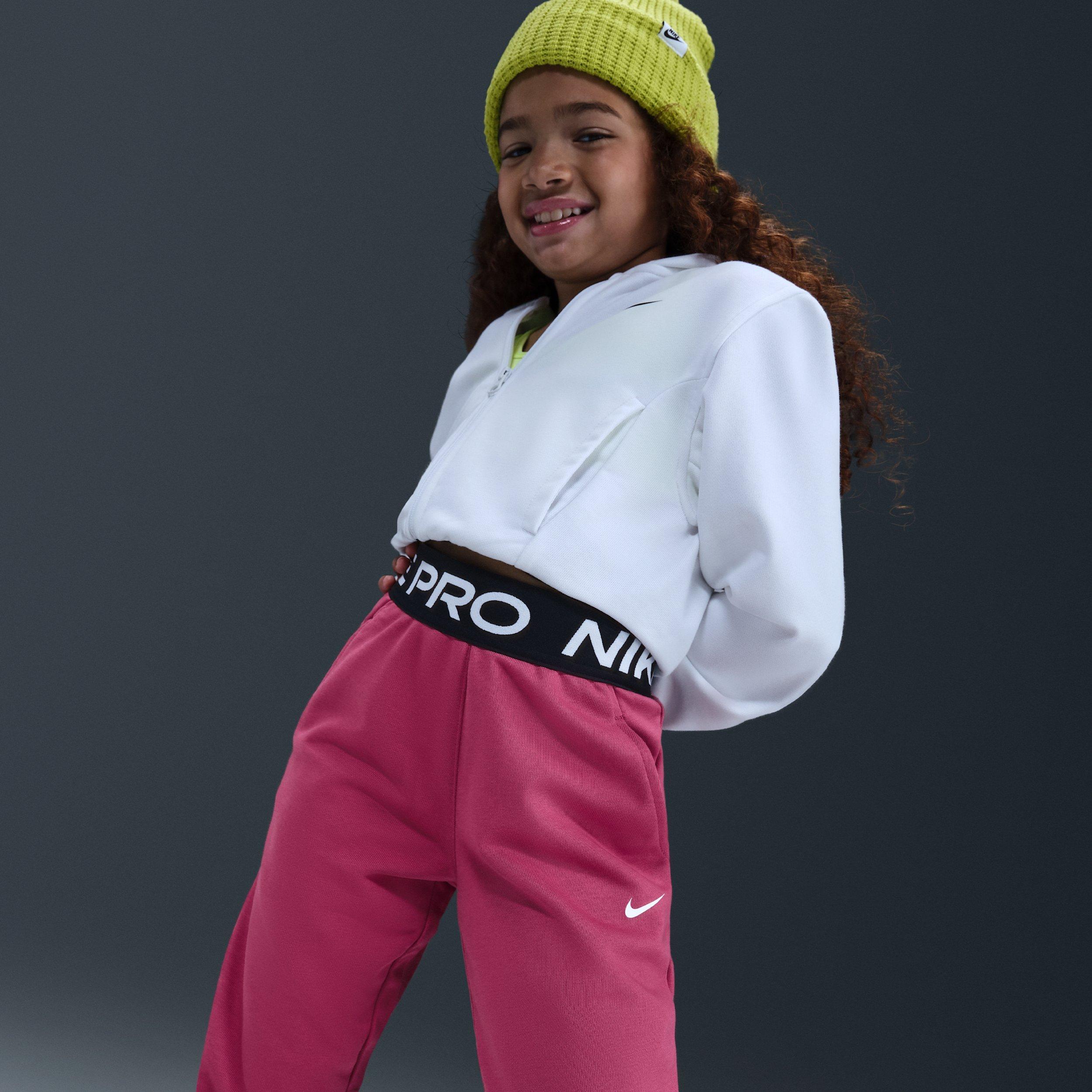 Nike Pro Fleece Dri-FIT Big Girls' Purple Joggers