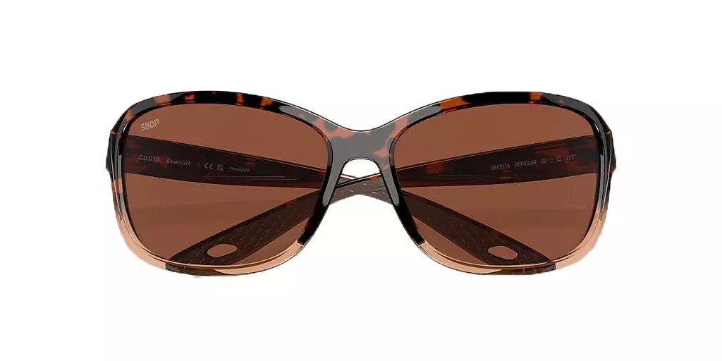 Costa Del Mar Seadrift M Copper Polarized Sunglasses - Brown - BROWN