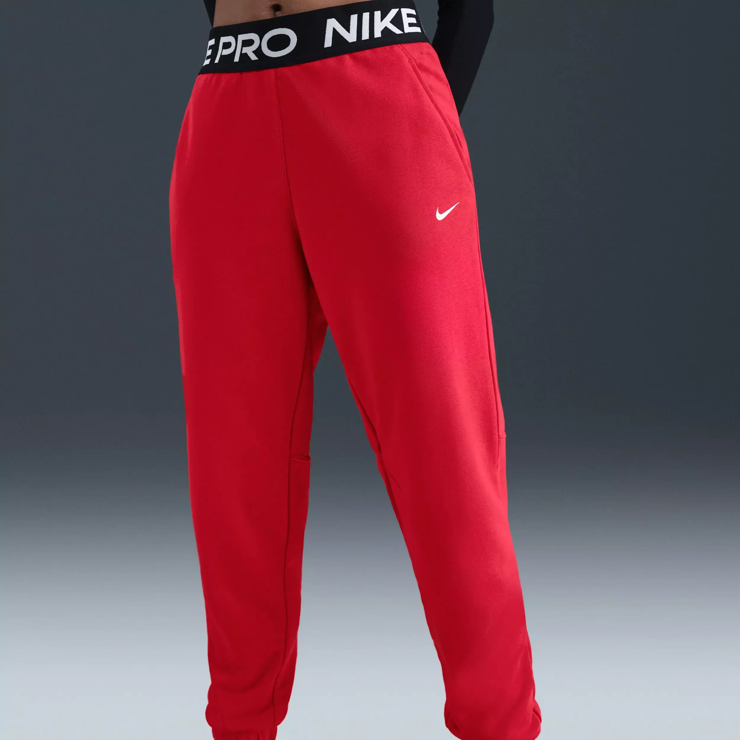 Nike Big Girls' Pro Fleece Dri-FIT Joggers - Red - RED