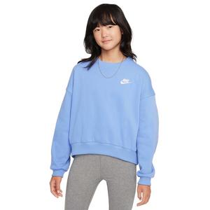 Nike Big Girls' Sportswear Club Fleece Boxy Crew-Neck Sweatshirt