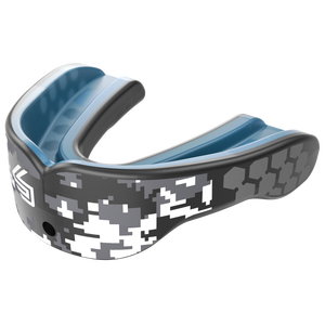 Shock Doctor Adult Gel Max Power Print Mouthguard - GREY/BLACK