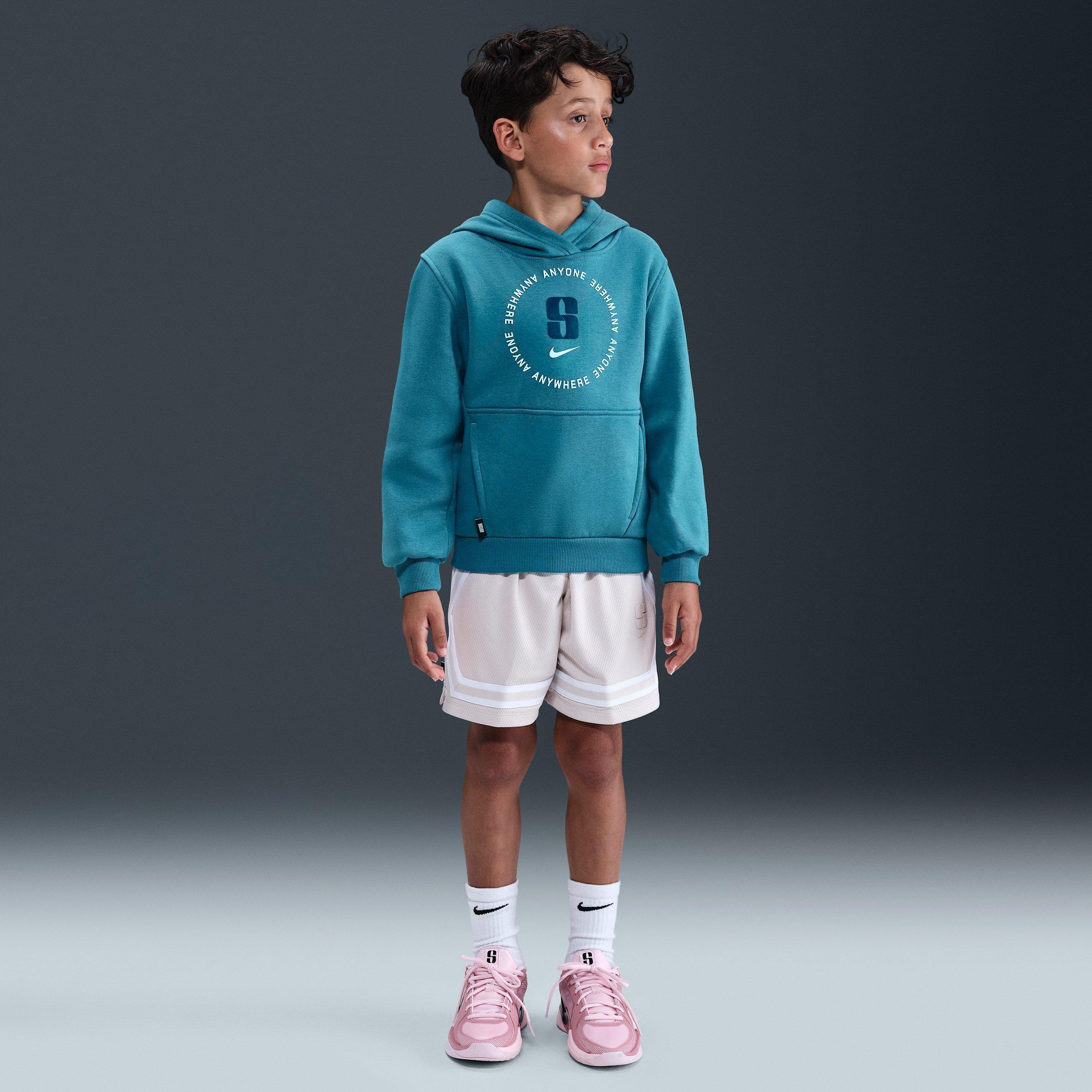 Nike Sabrina Ionescu Club Fleece Big Kids' Teal Basketball Hoodie