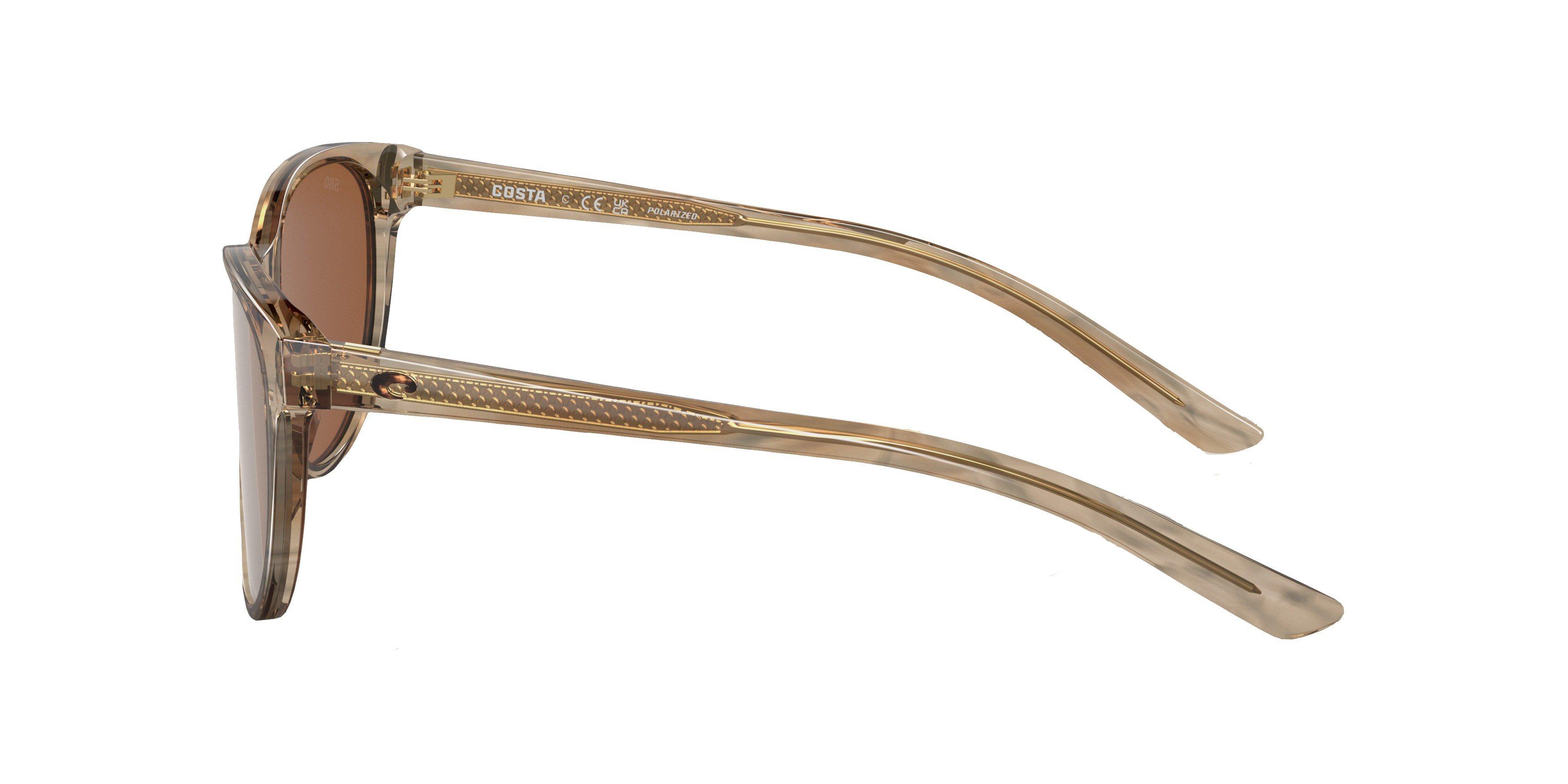 Costa Del Mar Catherine Copper Silver Mirror Polarized Sunglasses - Light Brown - LIGHT BROWN Thumbnail View 5