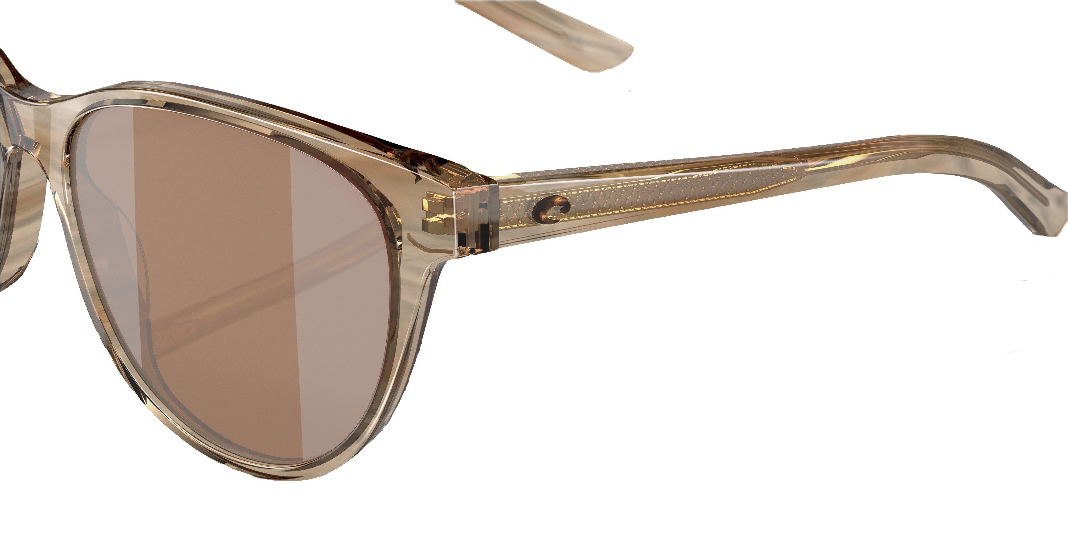 Costa Del Mar Catherine Copper Silver Mirror Polarized Sunglasses - Light Brown - LIGHT BROWN Thumbnail View 6