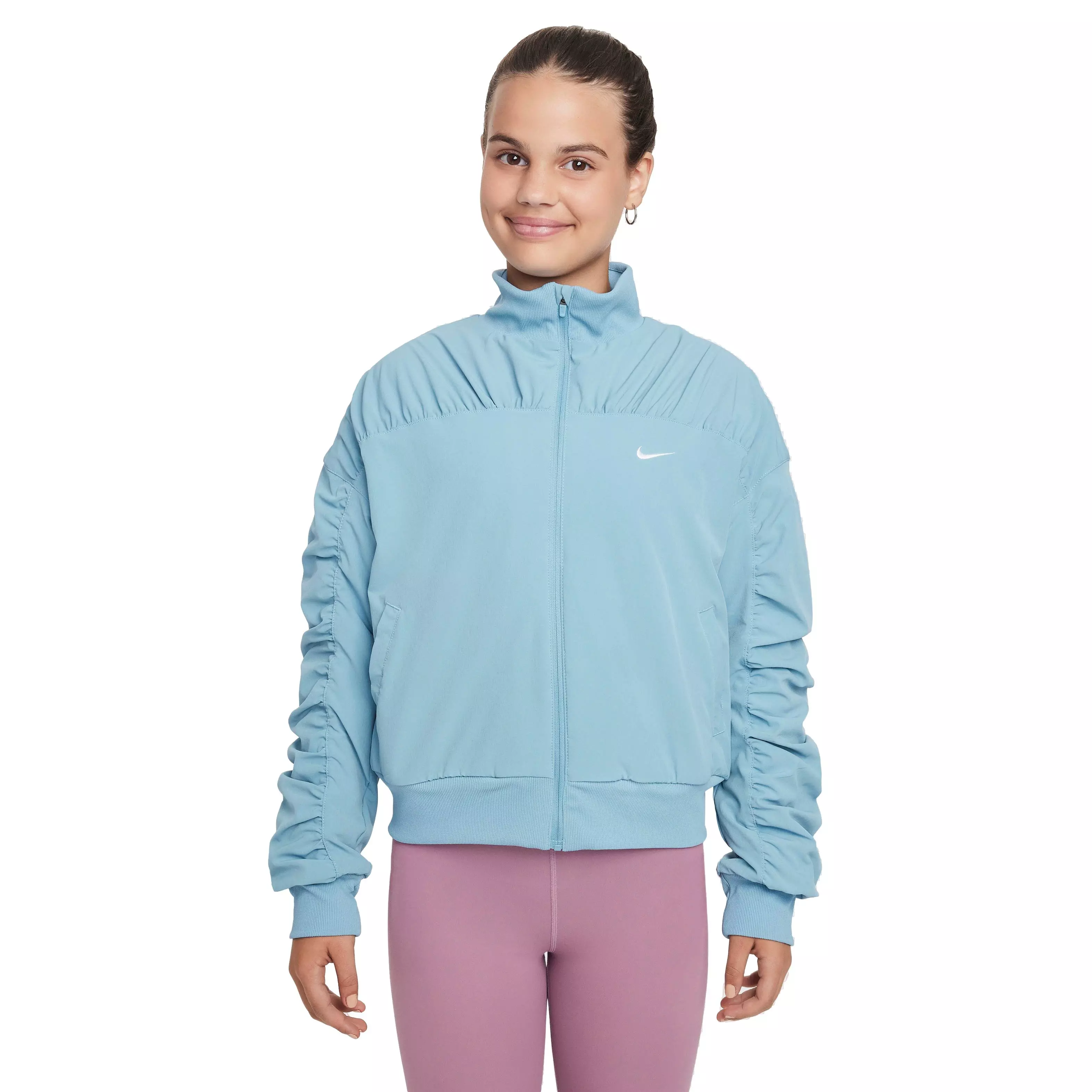 Nike Big Girls' Dri-FIT Training Jacket - TURQUOISE 