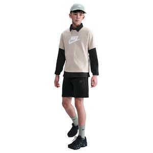 Nike Big Boys' Sportswear Tech Fleece Shorts - Black