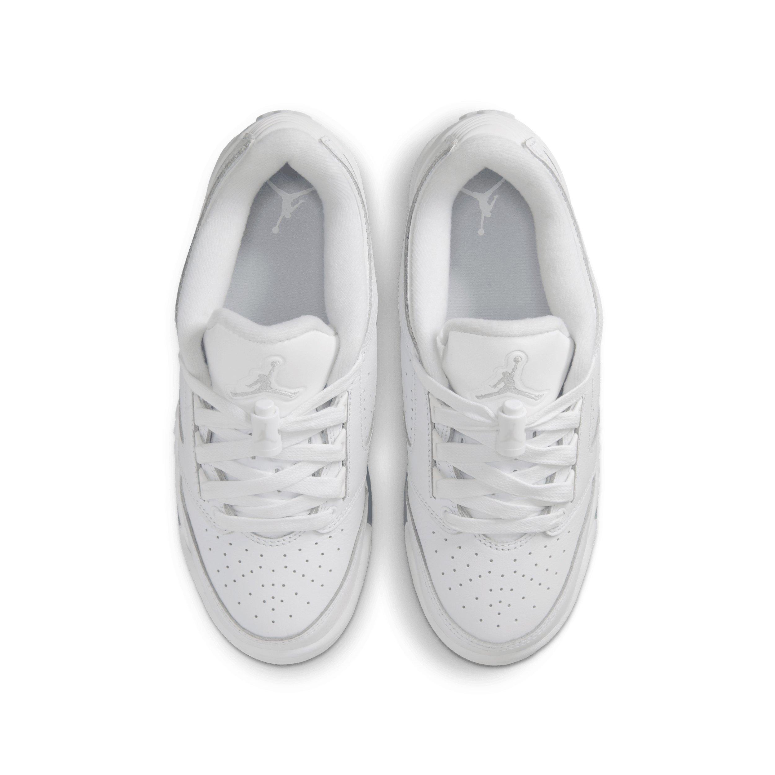 Jordan Sixty Plus Low "White/Black/Pure Platinum" Grade School Boys' Shoe - WHITE/BLACK/PLATINUM Thumbnail View 4