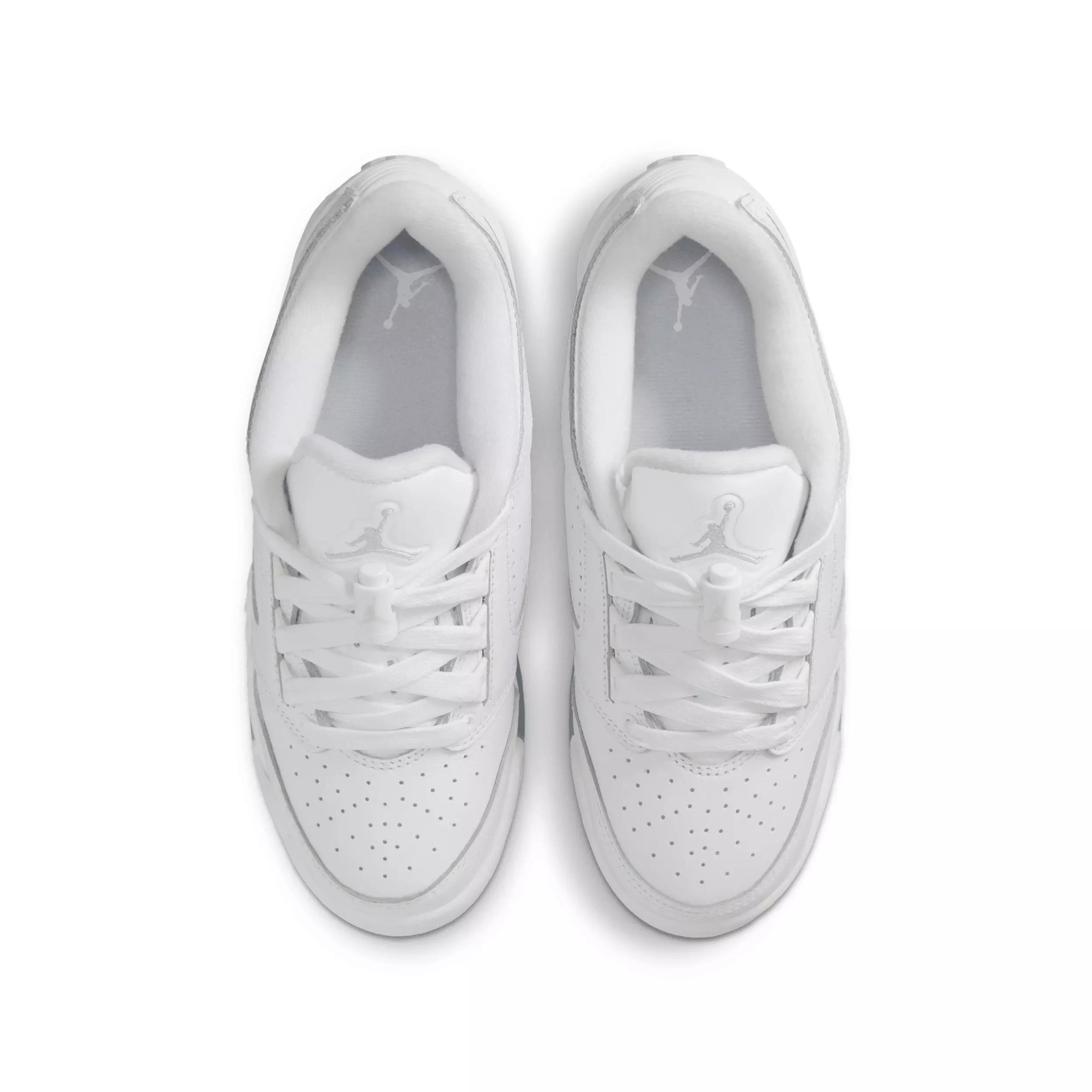 Jordan Sixty Plus Low "White/Black/Pure Platinum" Grade School Boys' Shoe - WHITE/BLACK/PLATINUM