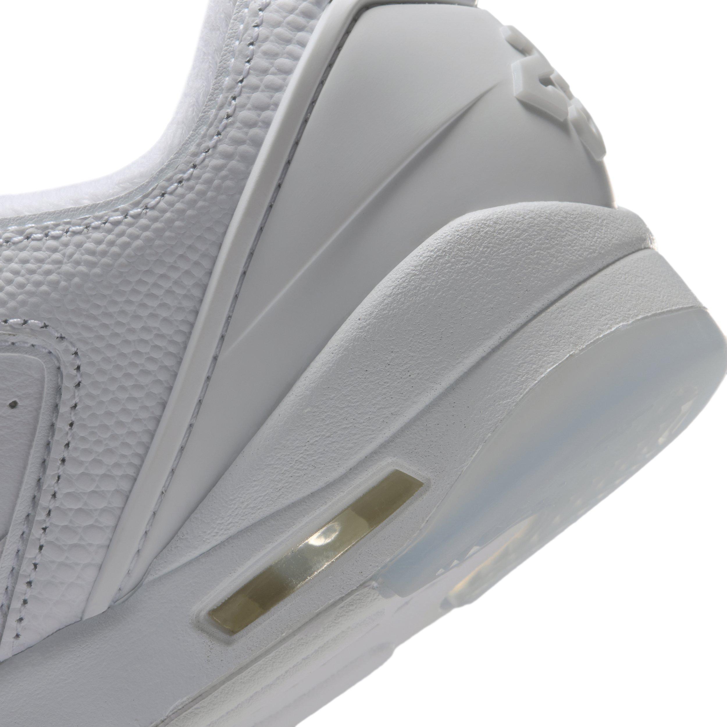 Jordan Sixty Plus Low "White/Black/Pure Platinum" Grade School Boys' Shoe - WHITE/BLACK/PLATINUM Thumbnail View 8