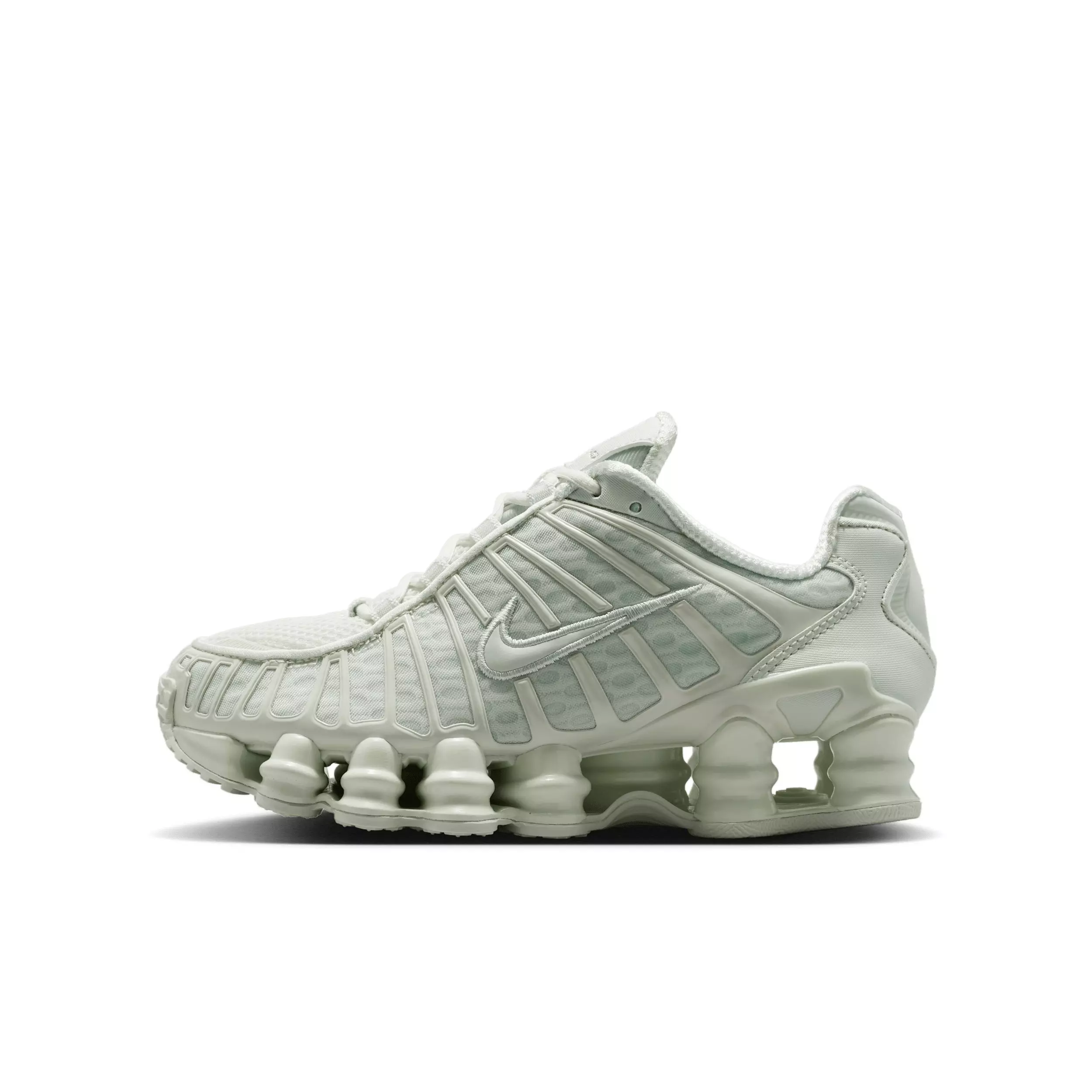 Nike Shox TL "Spruce Aura/Light Silver/Metallic Silver/Spruce Aura" Grade School Boys' Shoe - SPRUCE/LT SILVER/SILVER/SPRUCE