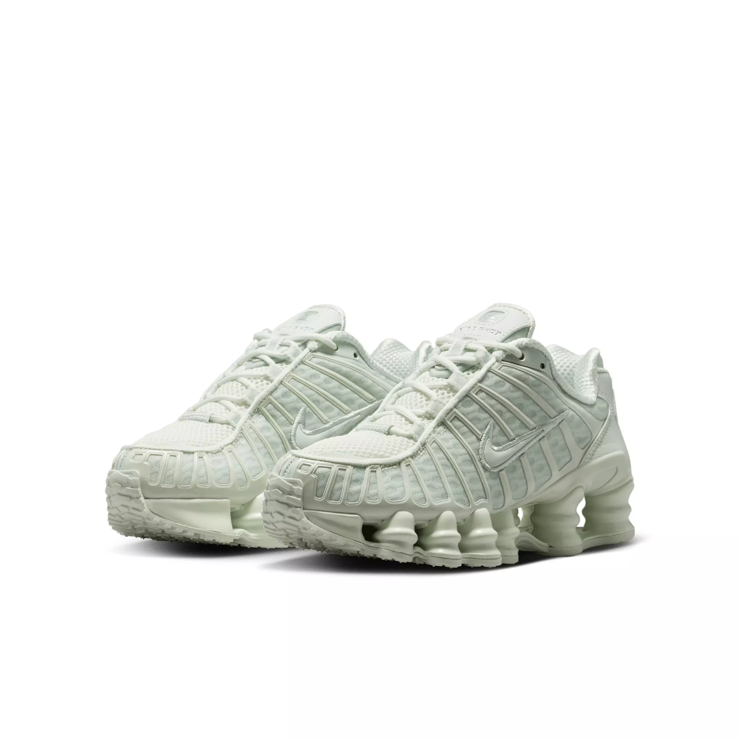 Nike Shox TL "Spruce Aura/Light Silver/Metallic Silver/Spruce Aura" Grade School Boys' Shoe - SPRUCE/LT SILVER/SILVER/SPRUCE